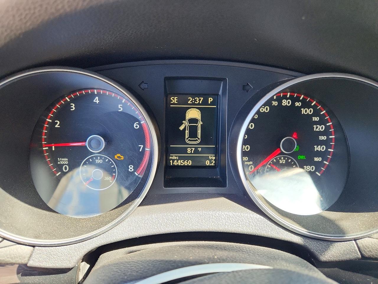 2012 Volkswagen Gti Black vin: WVWHD7AJ0CW246426