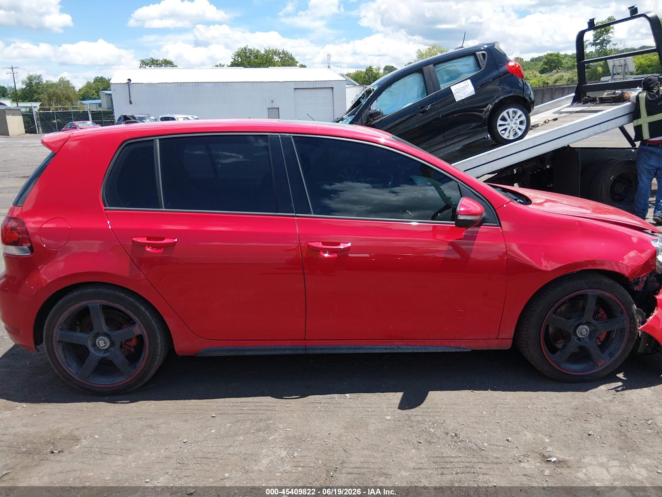 2013 Volkswagen Gti 4-door Autobahn Красный vin: WVWHD7AJ0DW123520