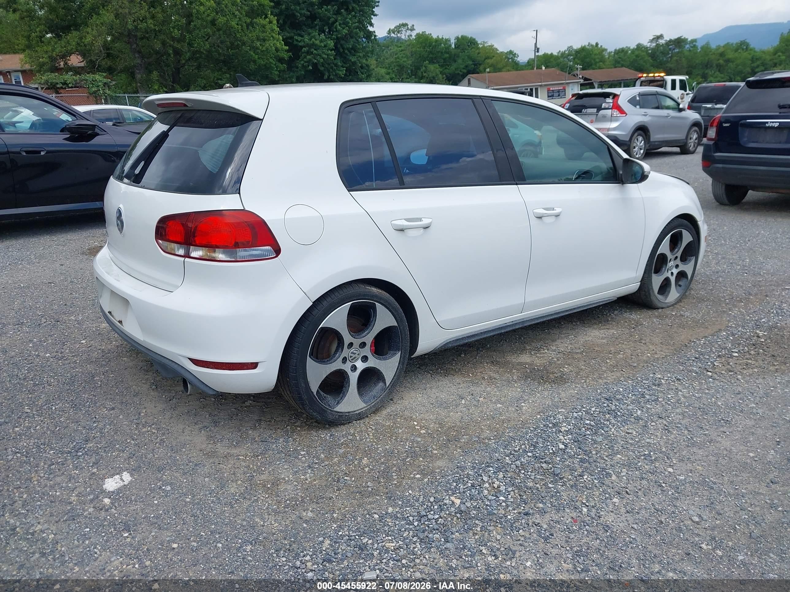 2011 Volkswagen Gti 4-door Autobahn White vin: WVWHD7AJ1BW274296