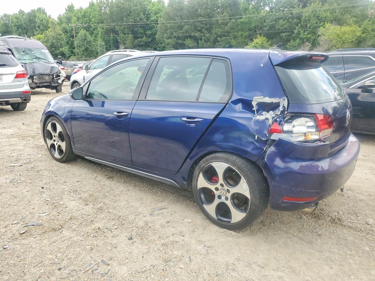 2013 Volkswagen Gti Blue vin: WVWHD7AJ1DW106399