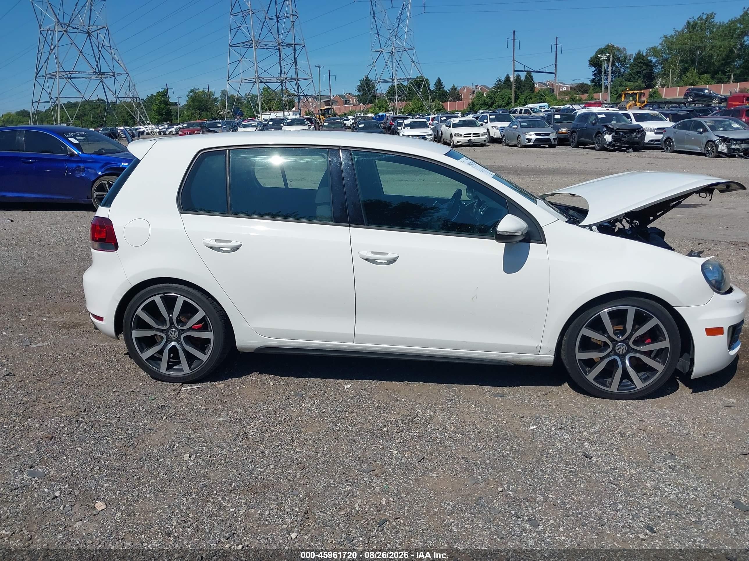 2014 Volkswagen Gti Wolfsburg Edition Blue vin: WVWHD7AJ1EW010242