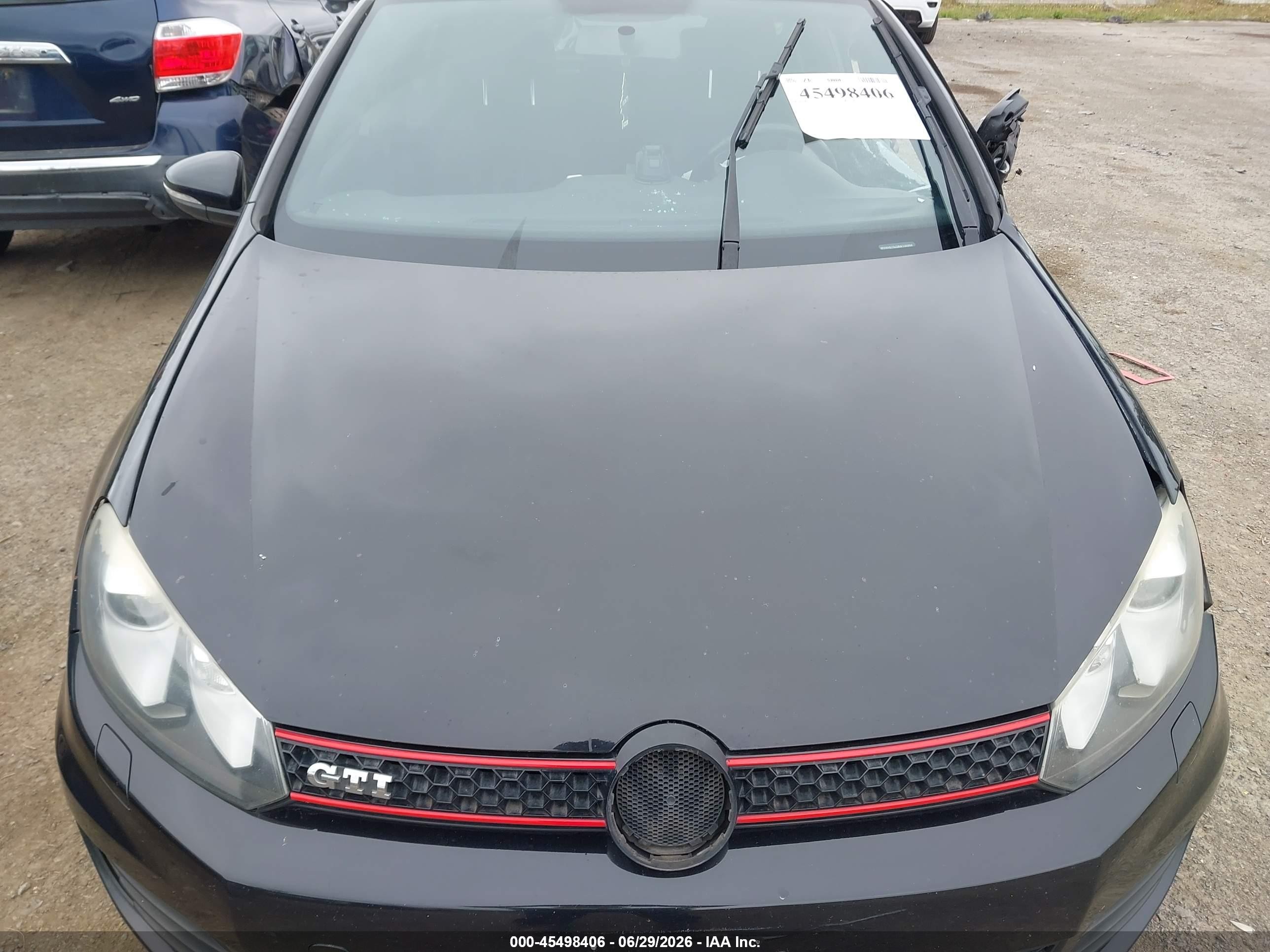 2011 Volkswagen Gti 4-door Black vin: WVWHD7AJ2BW105968