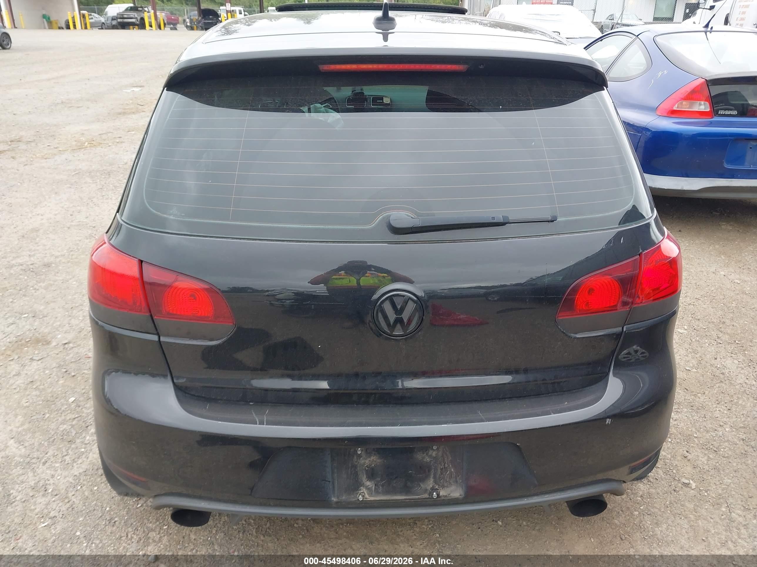 2011 Volkswagen Gti 4-door Black vin: WVWHD7AJ2BW105968
