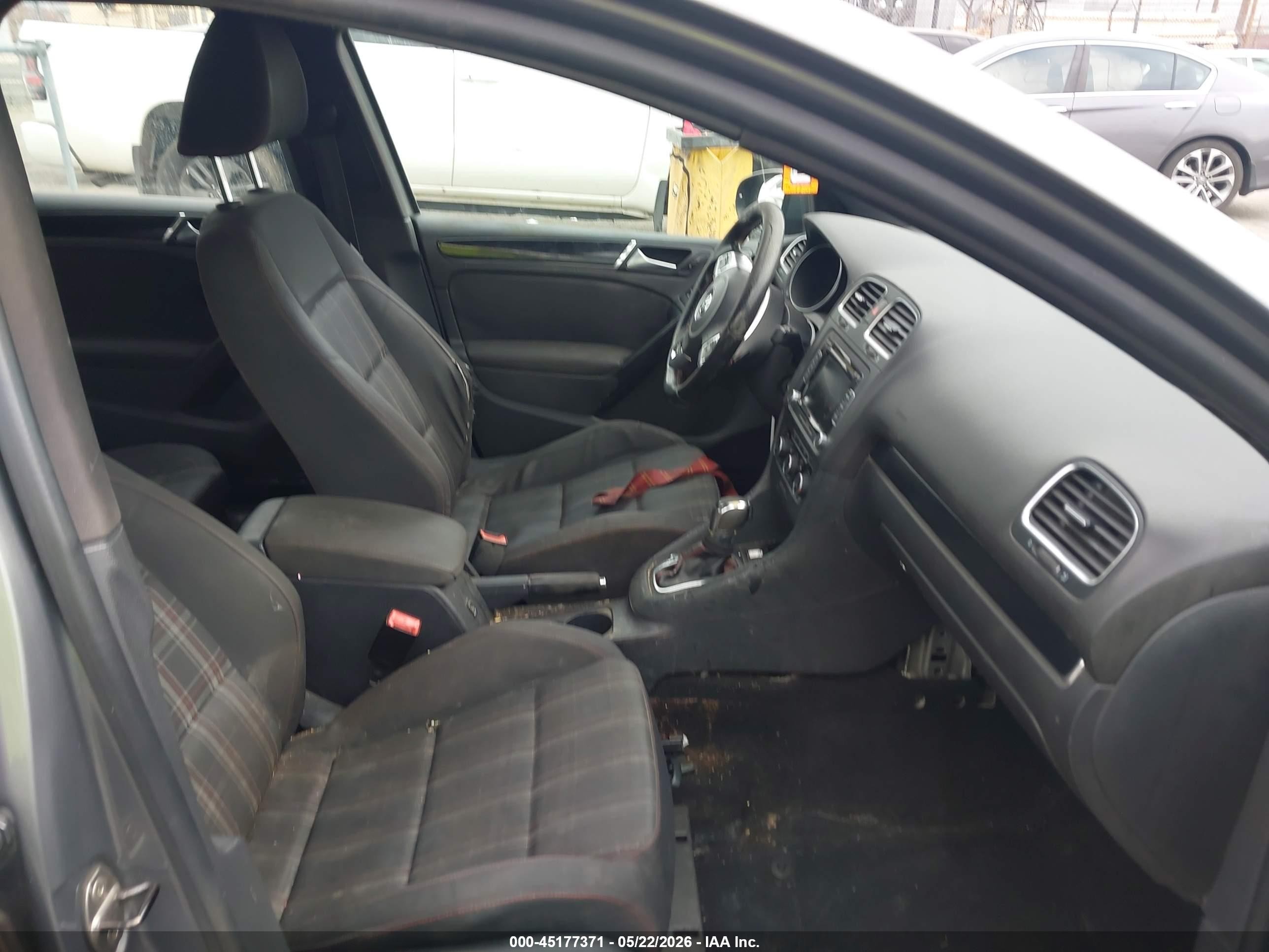 2012 Volkswagen Gti 4-door Gray vin: WVWHD7AJ2CW259761