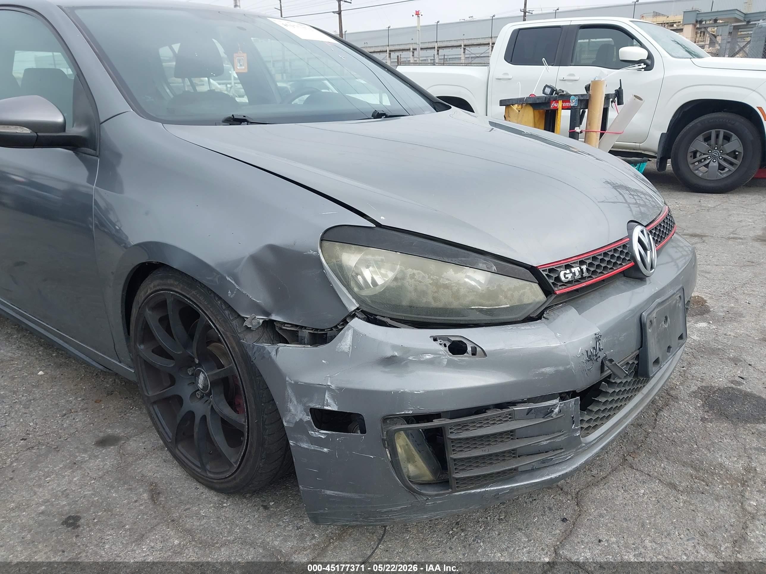 2012 Volkswagen Gti 4-door Gray vin: WVWHD7AJ2CW259761