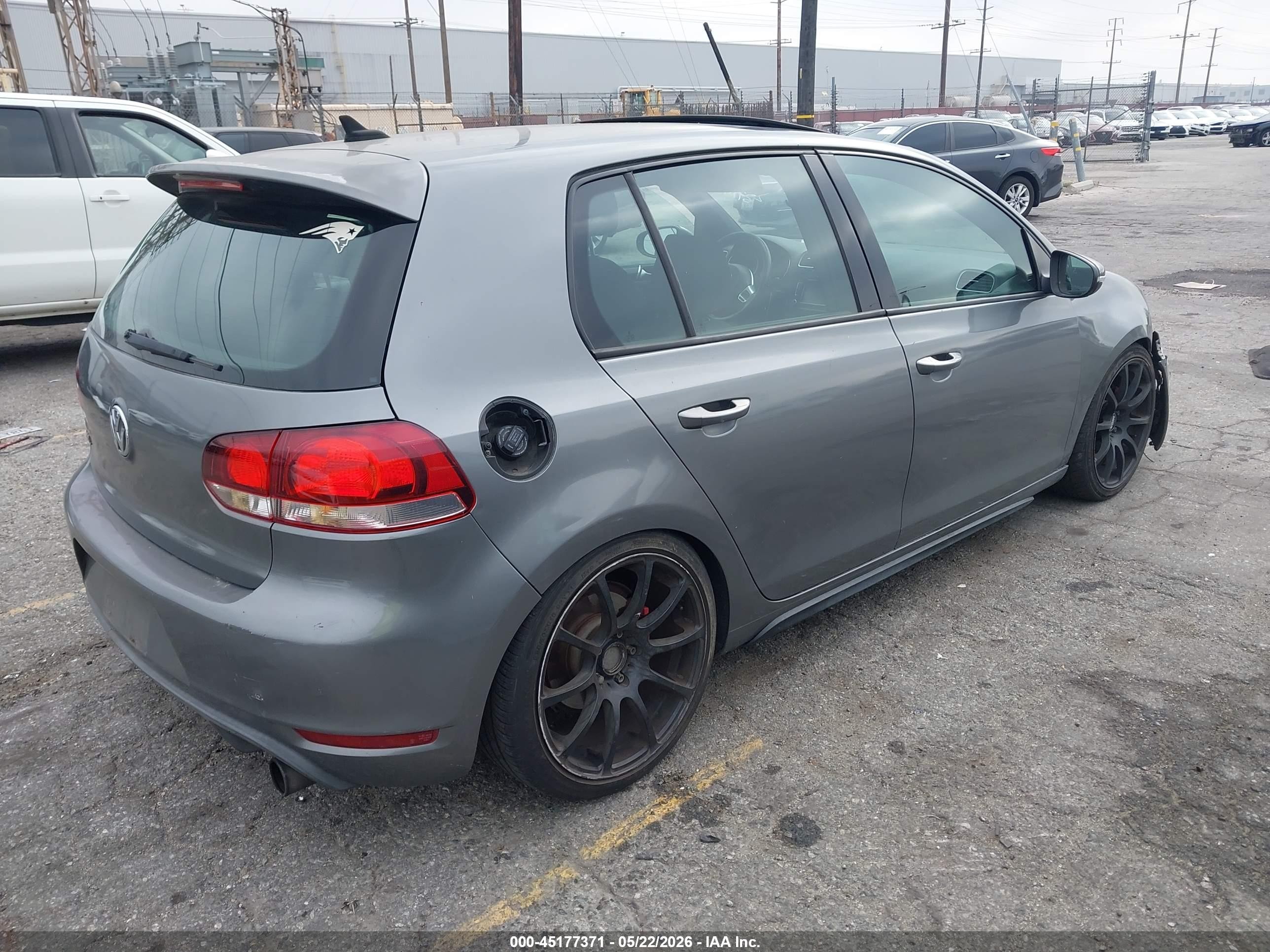 2012 Volkswagen Gti 4-door Gray vin: WVWHD7AJ2CW259761