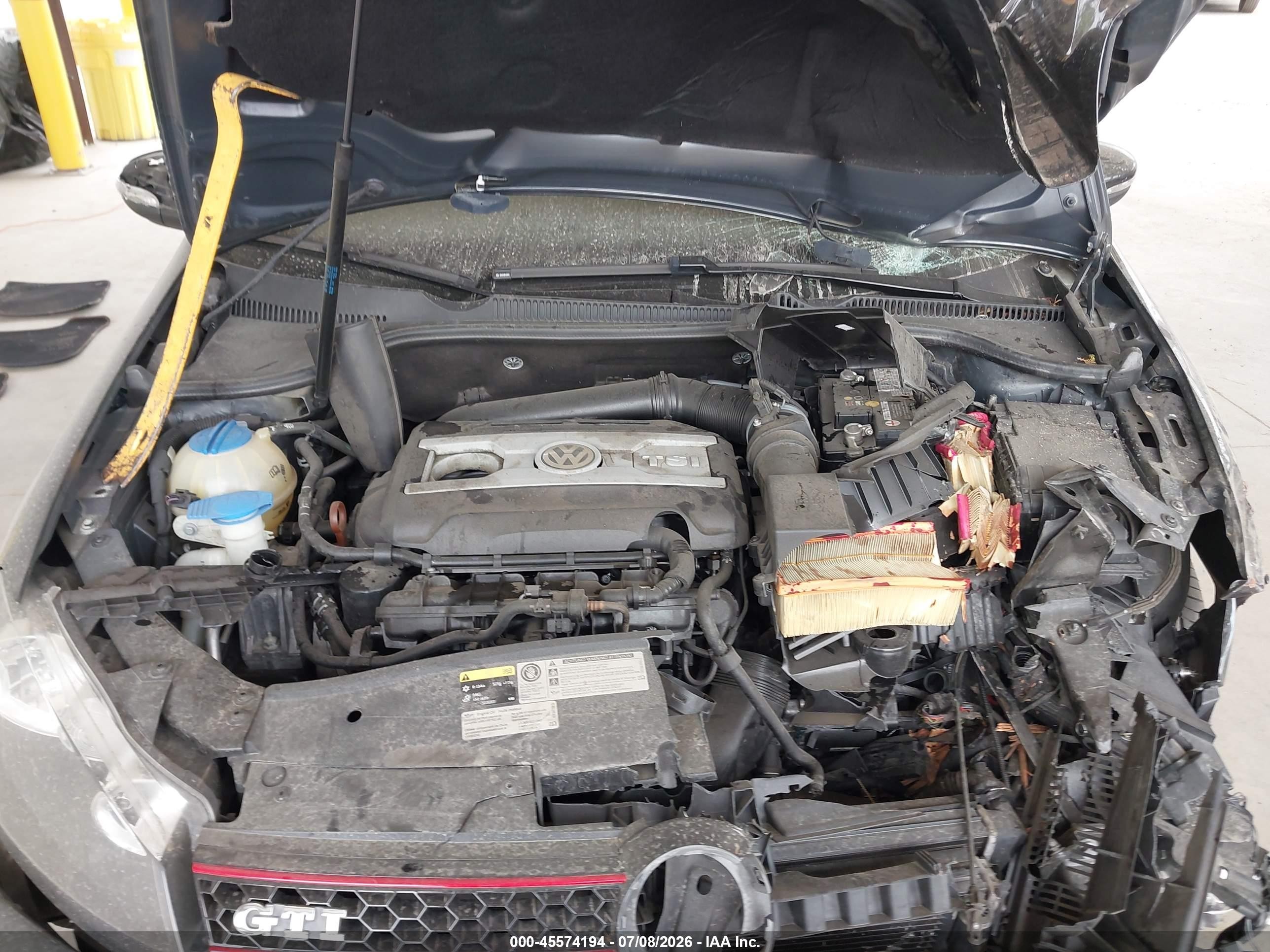 2013 Volkswagen Gti 4-door Gray vin: WVWHD7AJ2DW100028