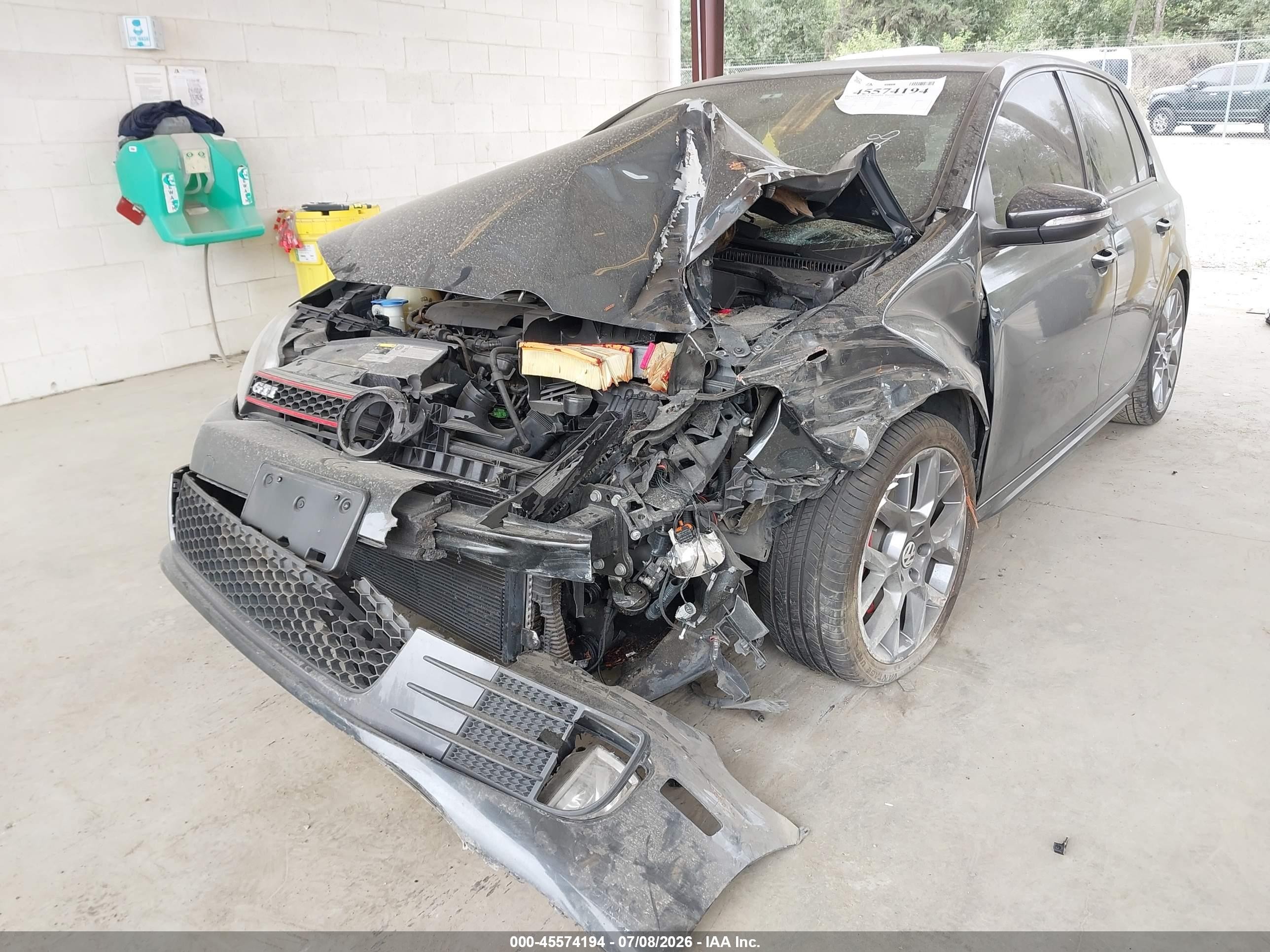 2013 Volkswagen Gti 4-door Gray vin: WVWHD7AJ2DW100028