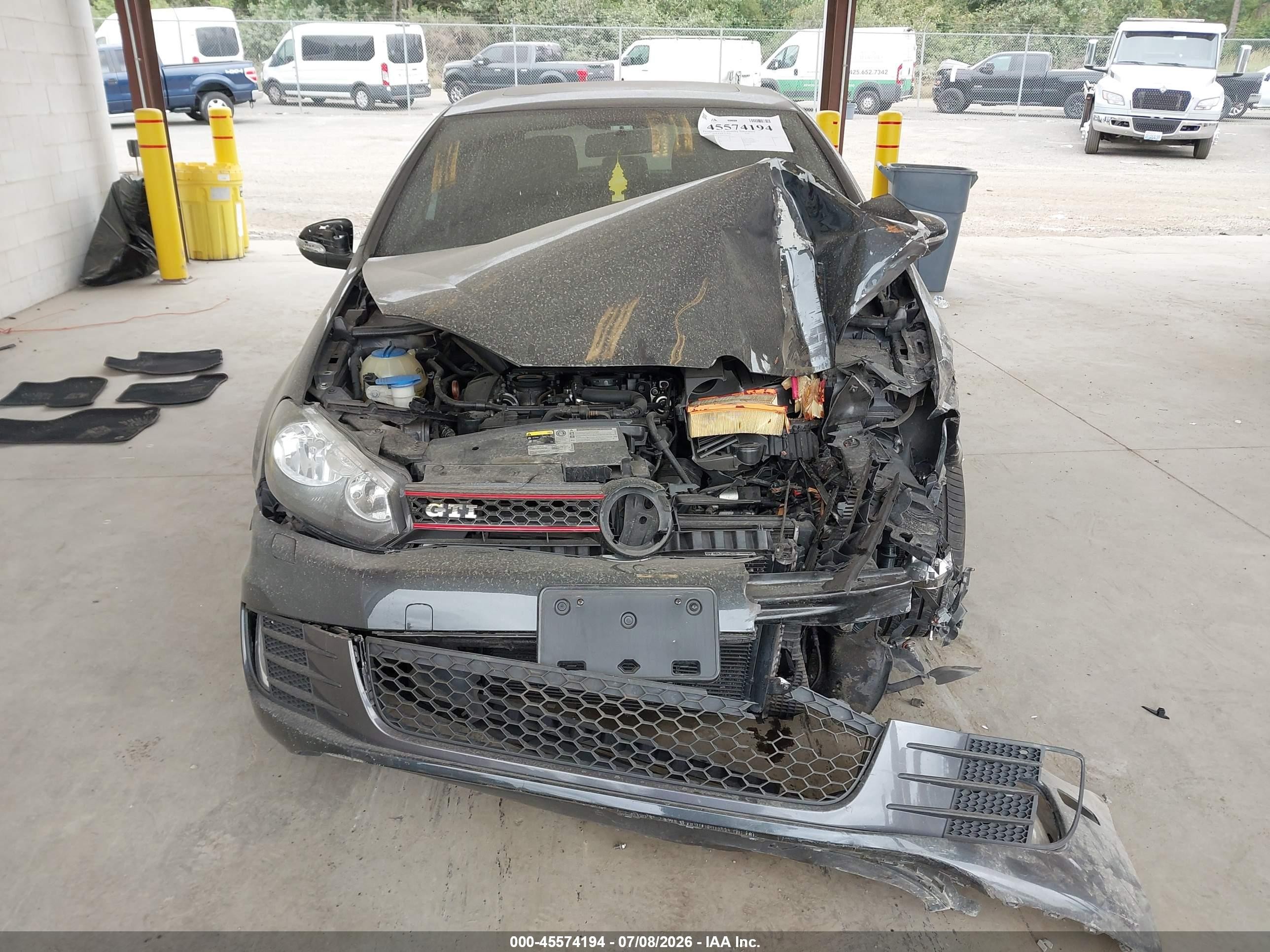 2013 Volkswagen Gti 4-door Gray vin: WVWHD7AJ2DW100028