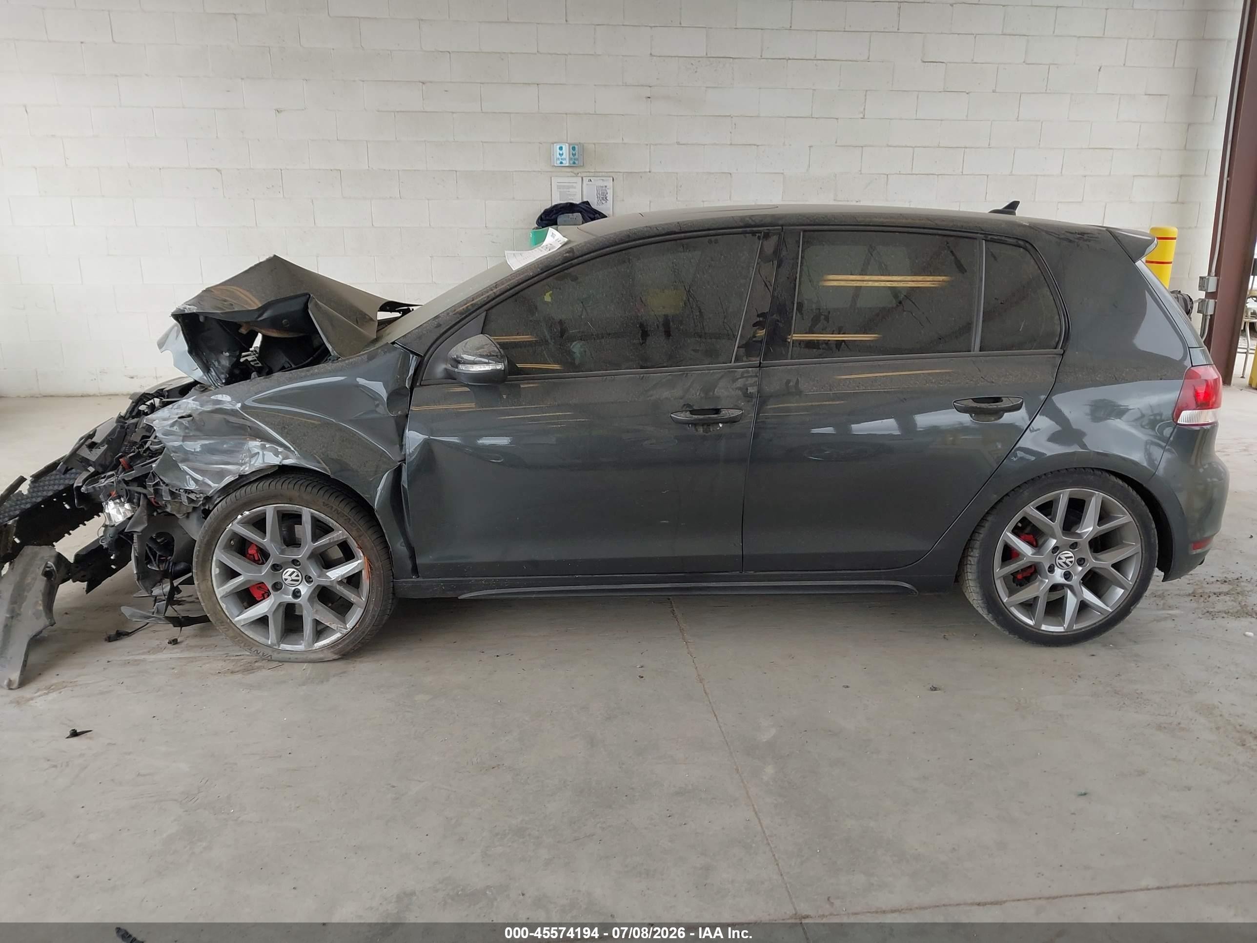 2013 Volkswagen Gti 4-door Gray vin: WVWHD7AJ2DW100028