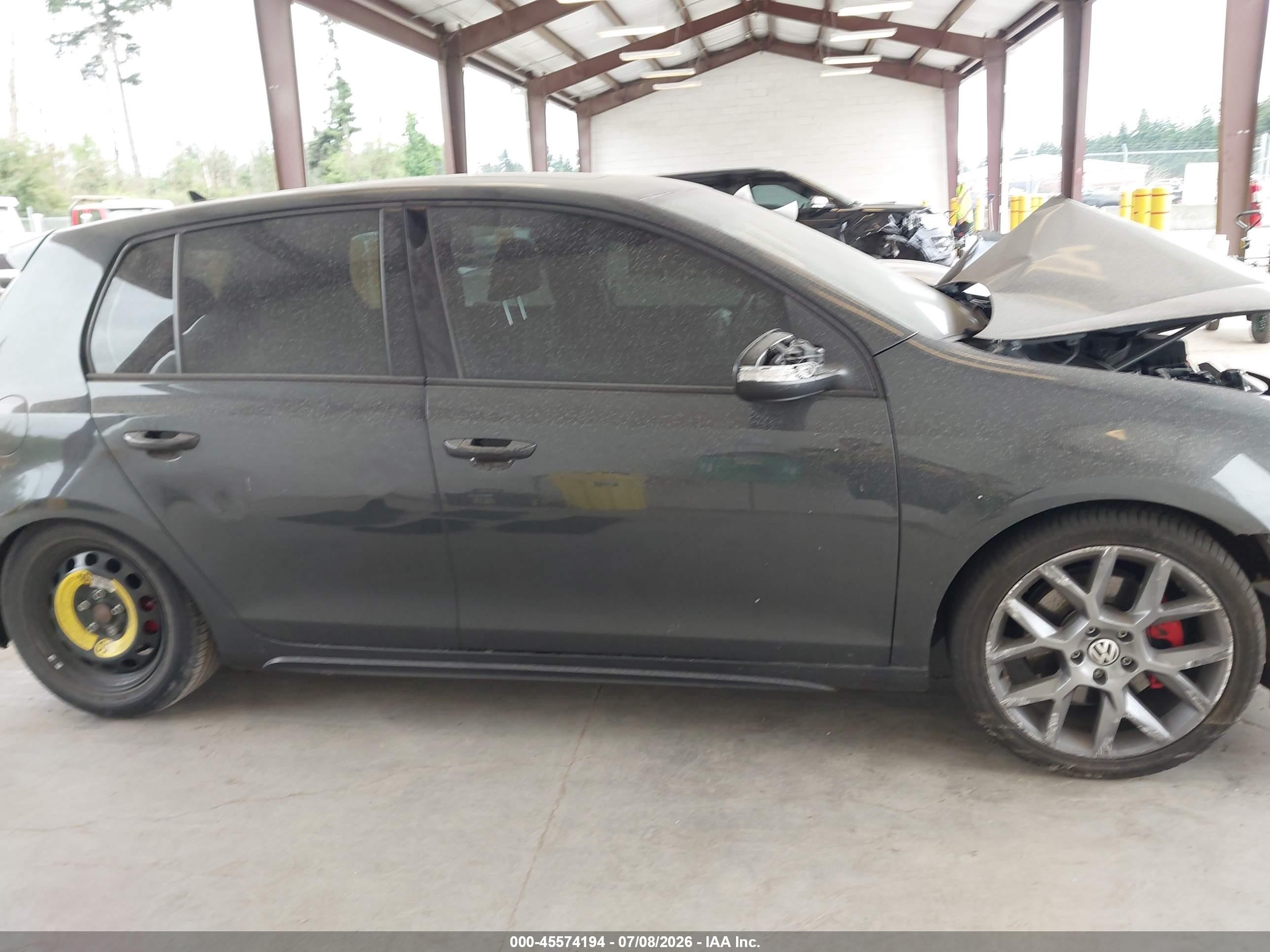 2013 Volkswagen Gti 4-door Gray vin: WVWHD7AJ2DW100028