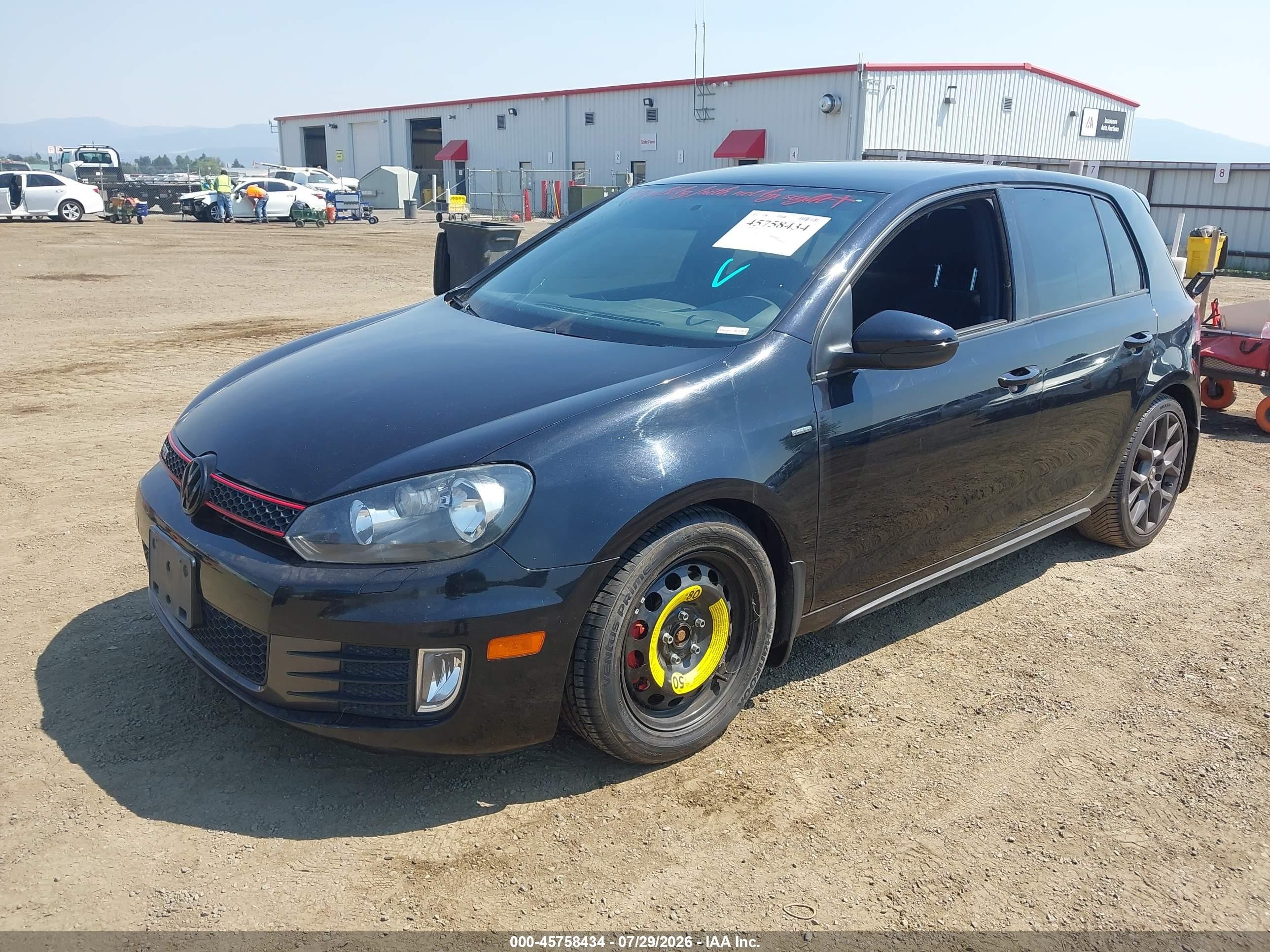 2014 Volkswagen Gti Wolfsburg Edition Black vin: WVWHD7AJ2EW009889