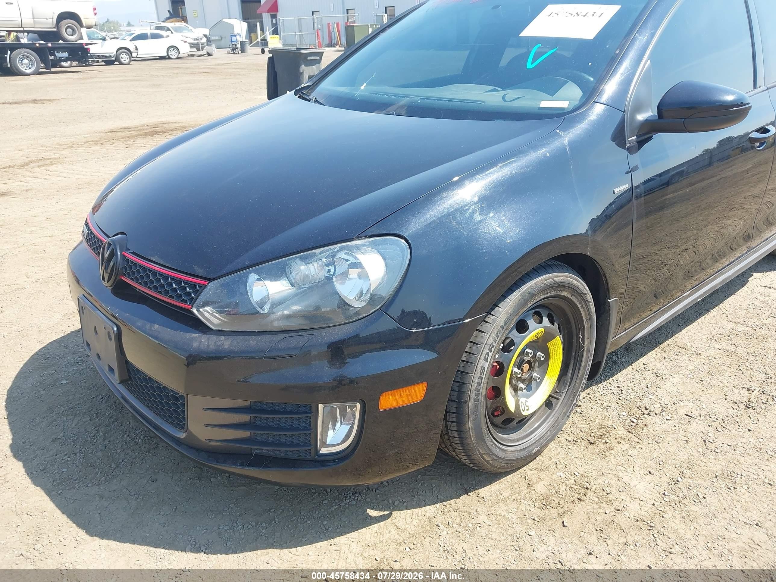 2014 Volkswagen Gti Wolfsburg Edition Black vin: WVWHD7AJ2EW009889