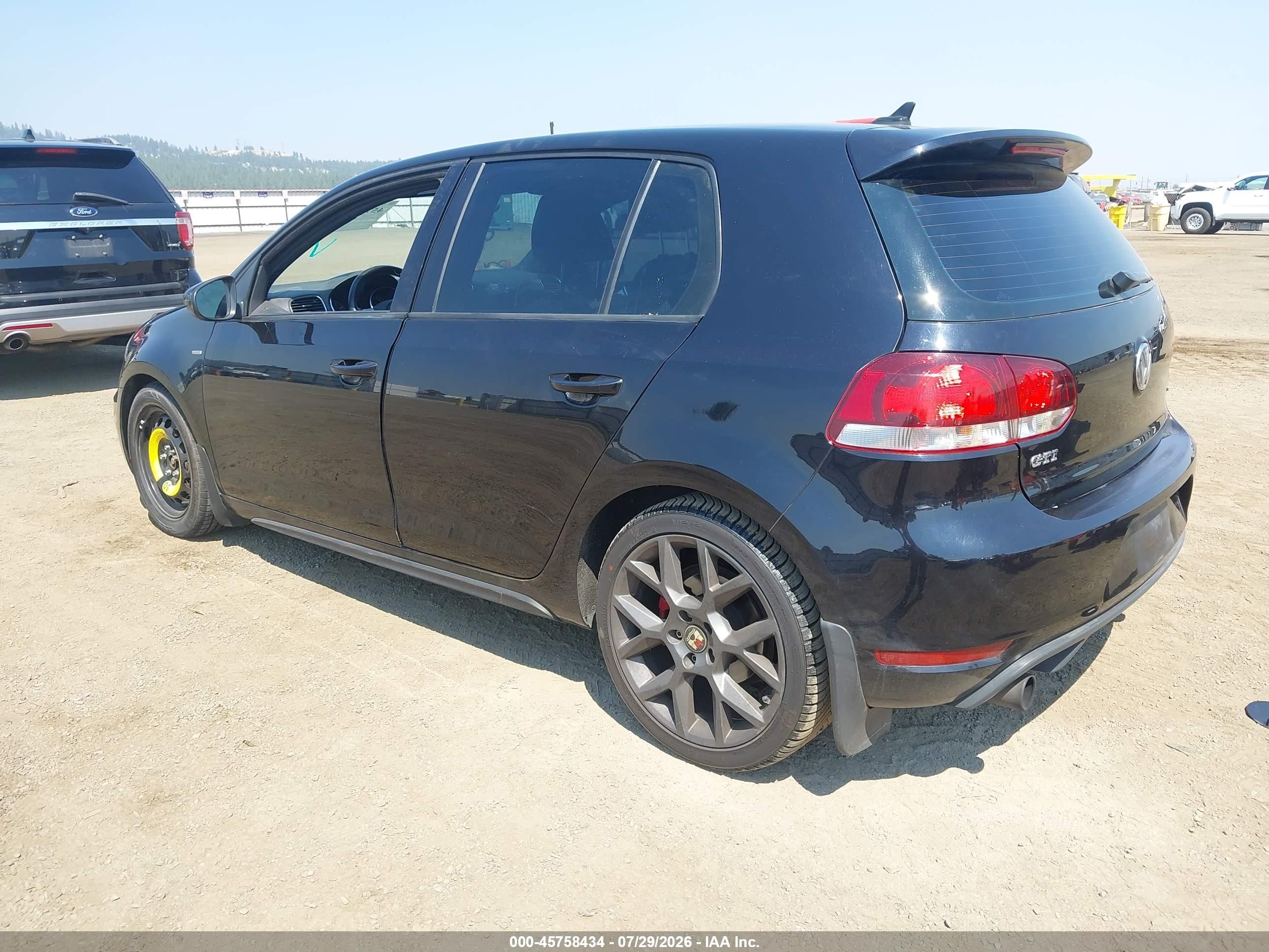 2014 Volkswagen Gti Wolfsburg Edition Black vin: WVWHD7AJ2EW009889