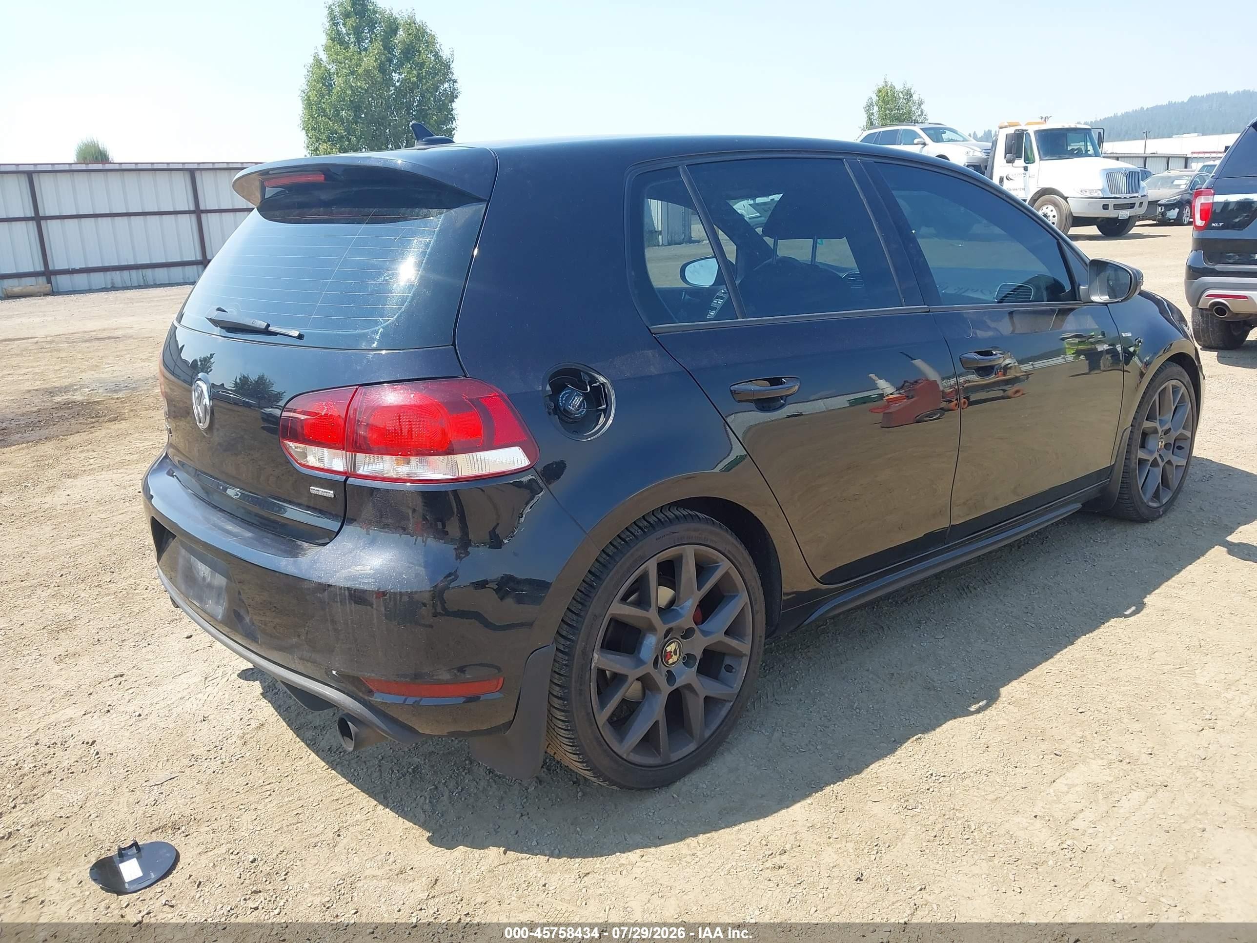 2014 Volkswagen Gti Wolfsburg Edition Black vin: WVWHD7AJ2EW009889