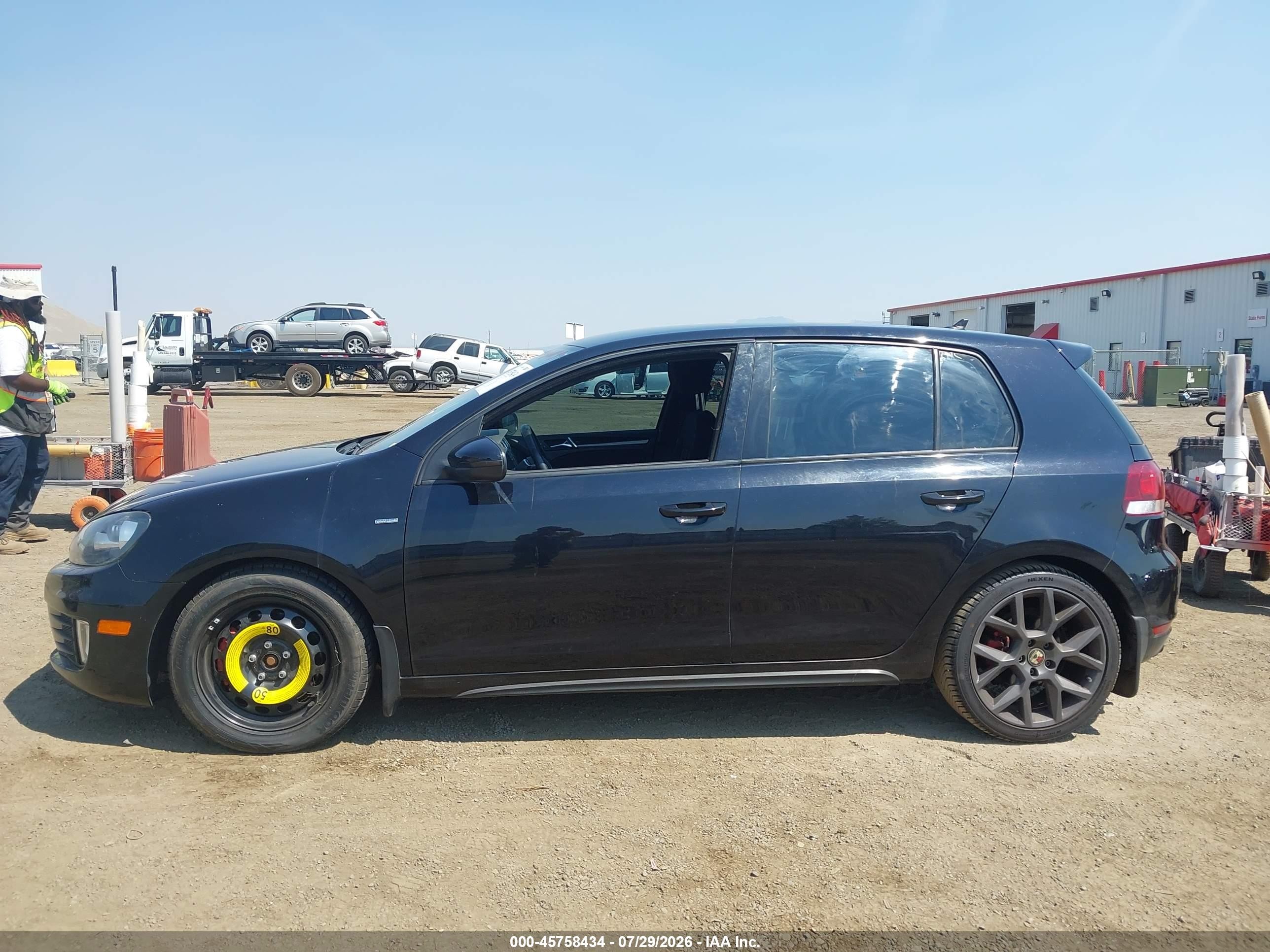 2014 Volkswagen Gti Wolfsburg Edition Black vin: WVWHD7AJ2EW009889