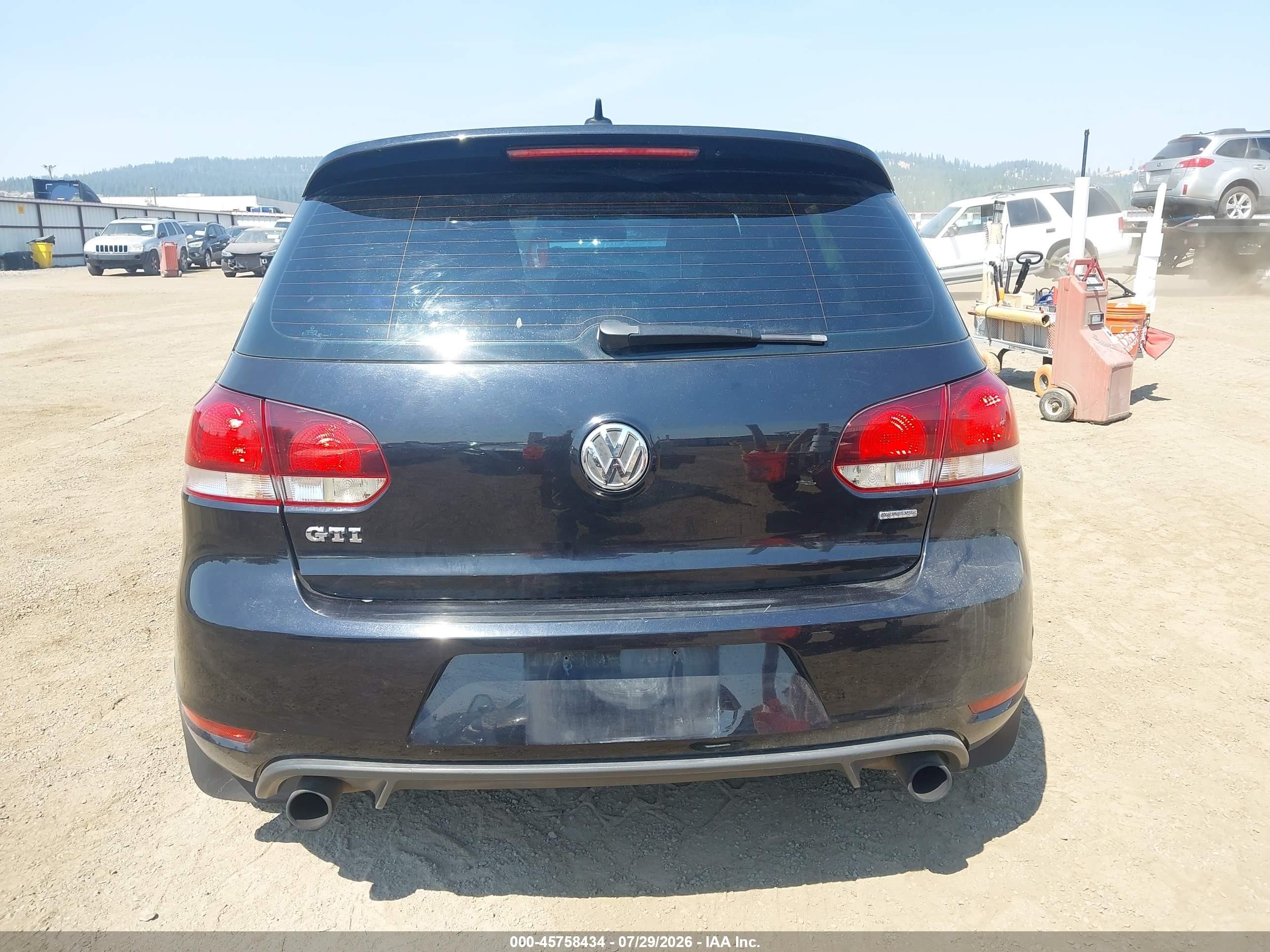 2014 Volkswagen Gti Wolfsburg Edition Black vin: WVWHD7AJ2EW009889
