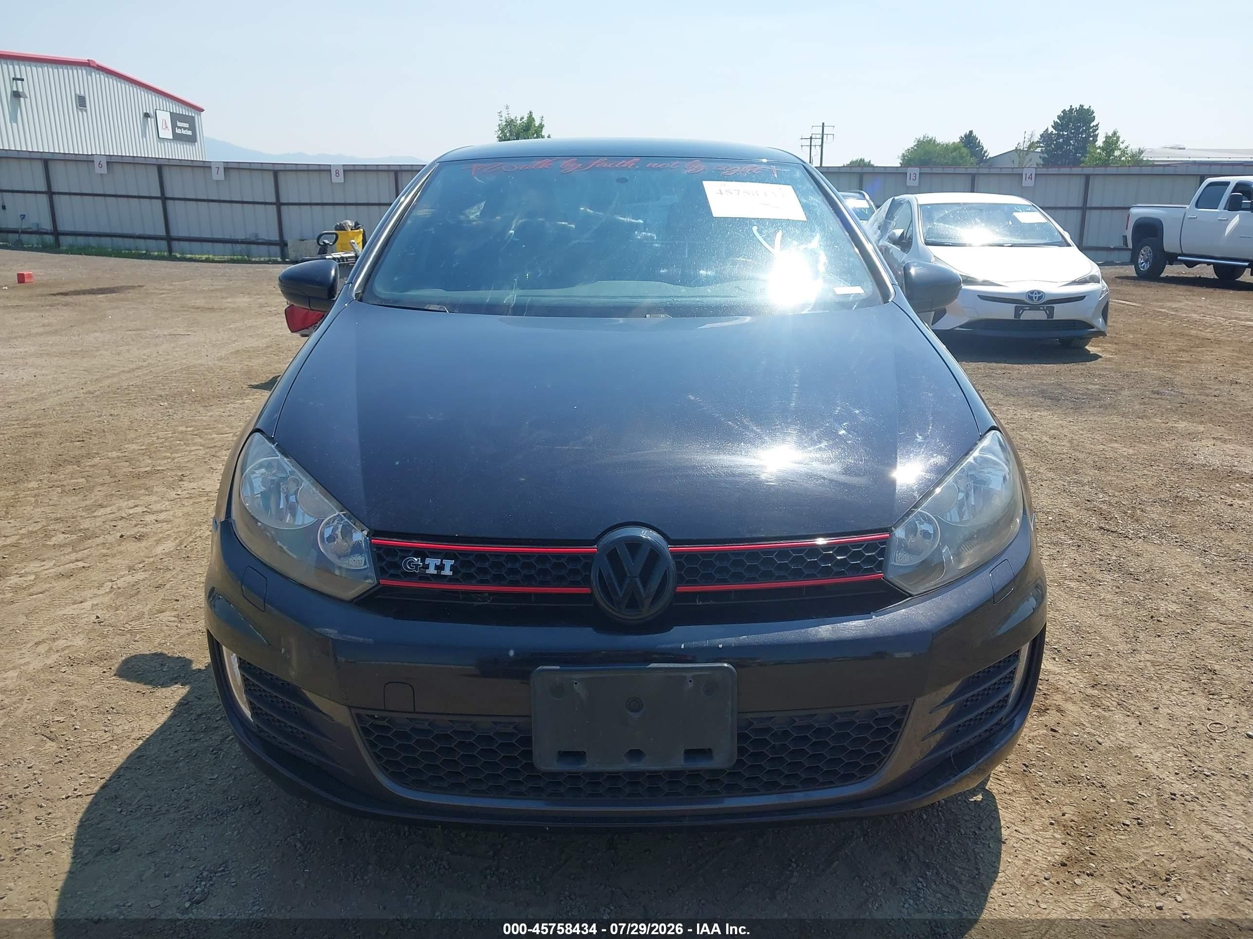 2014 Volkswagen Gti Wolfsburg Edition Black vin: WVWHD7AJ2EW009889