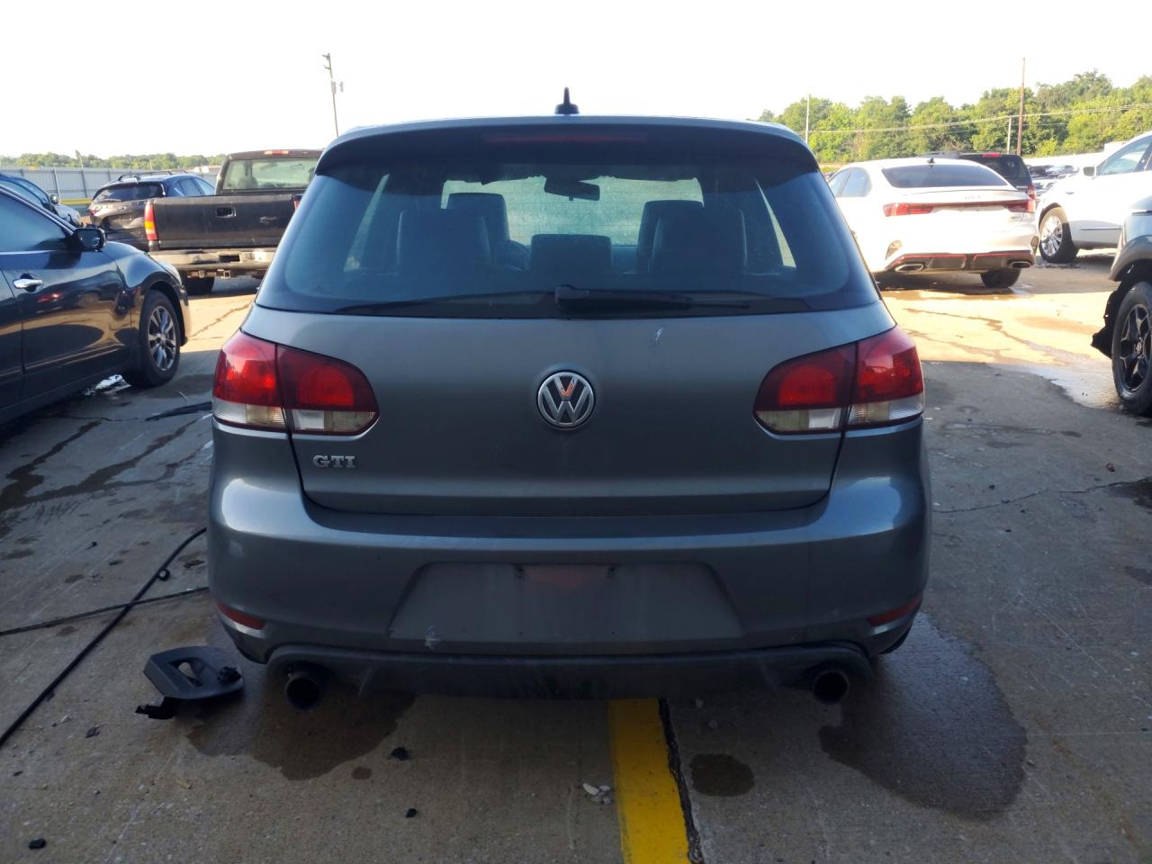 2010 Volkswagen Gti Gray vin: WVWHD7AJ3AW208671