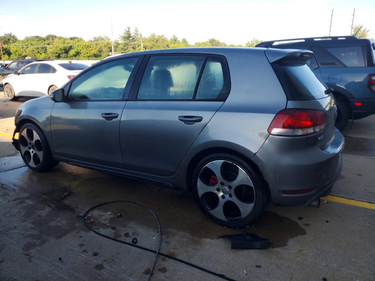 2010 Volkswagen Gti Gray vin: WVWHD7AJ3AW208671