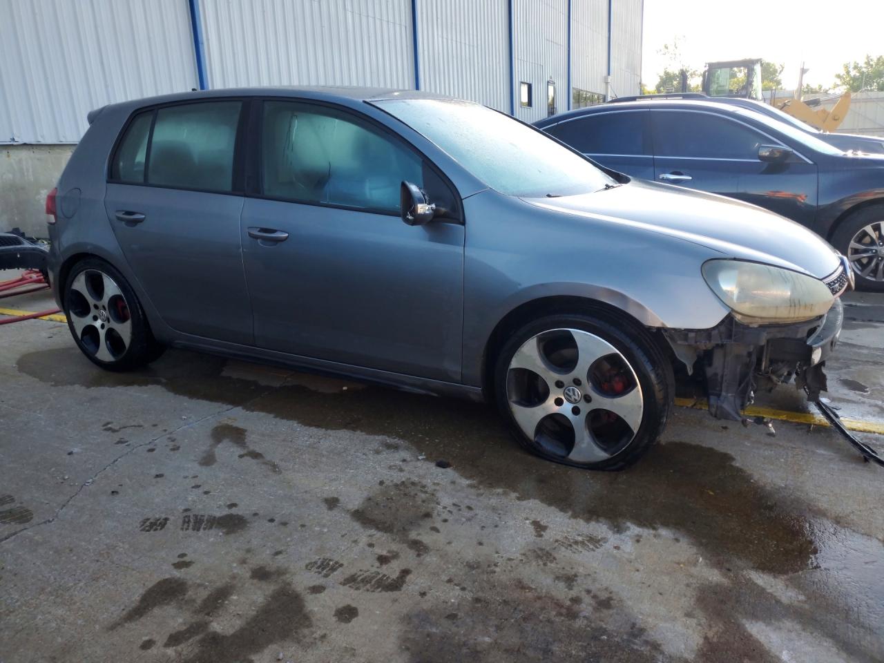 2010 Volkswagen Gti Gray vin: WVWHD7AJ3AW208671