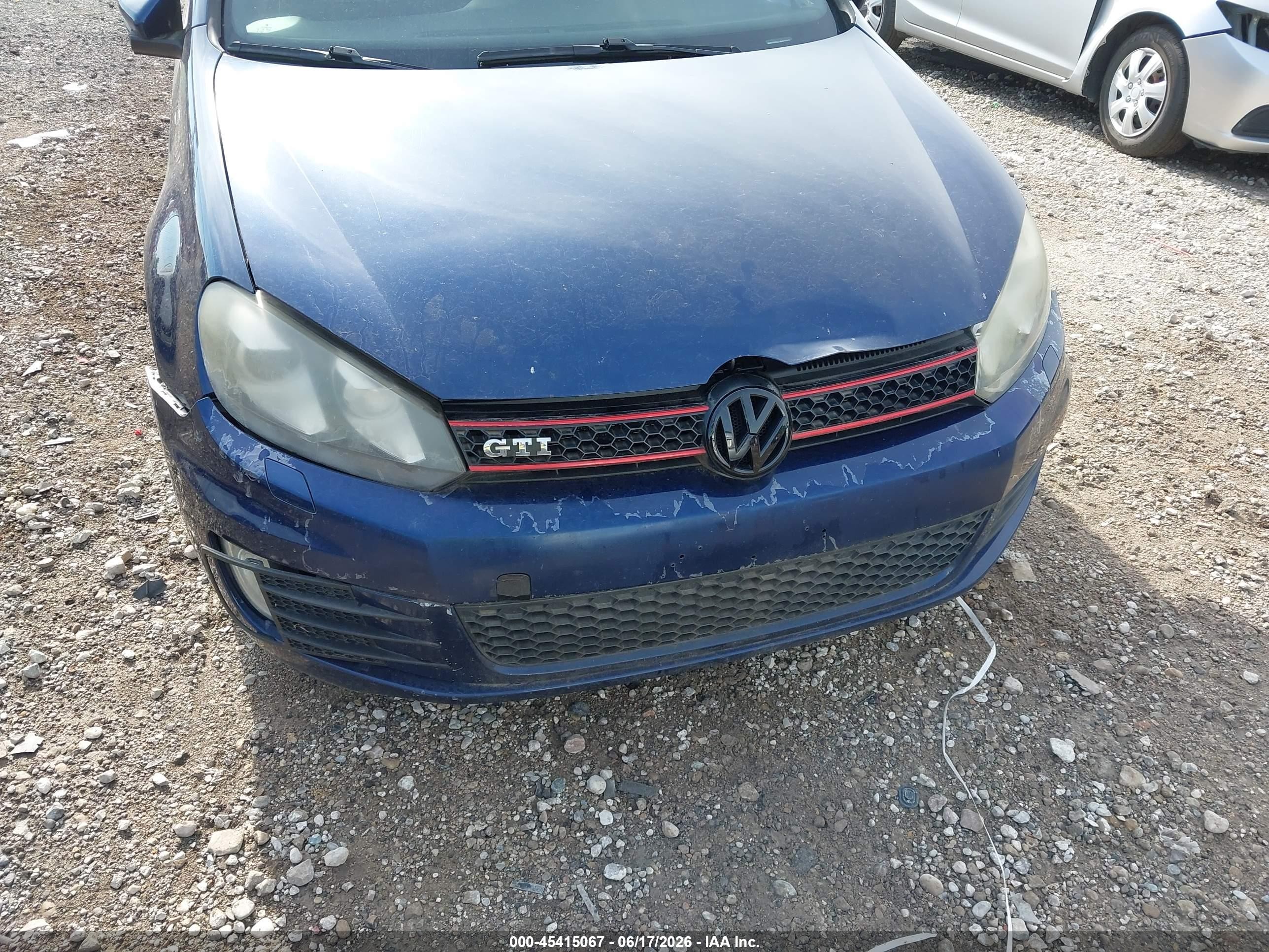 2011 Volkswagen Gti 4-door Autobahn Blue vin: WVWHD7AJ3BW297286