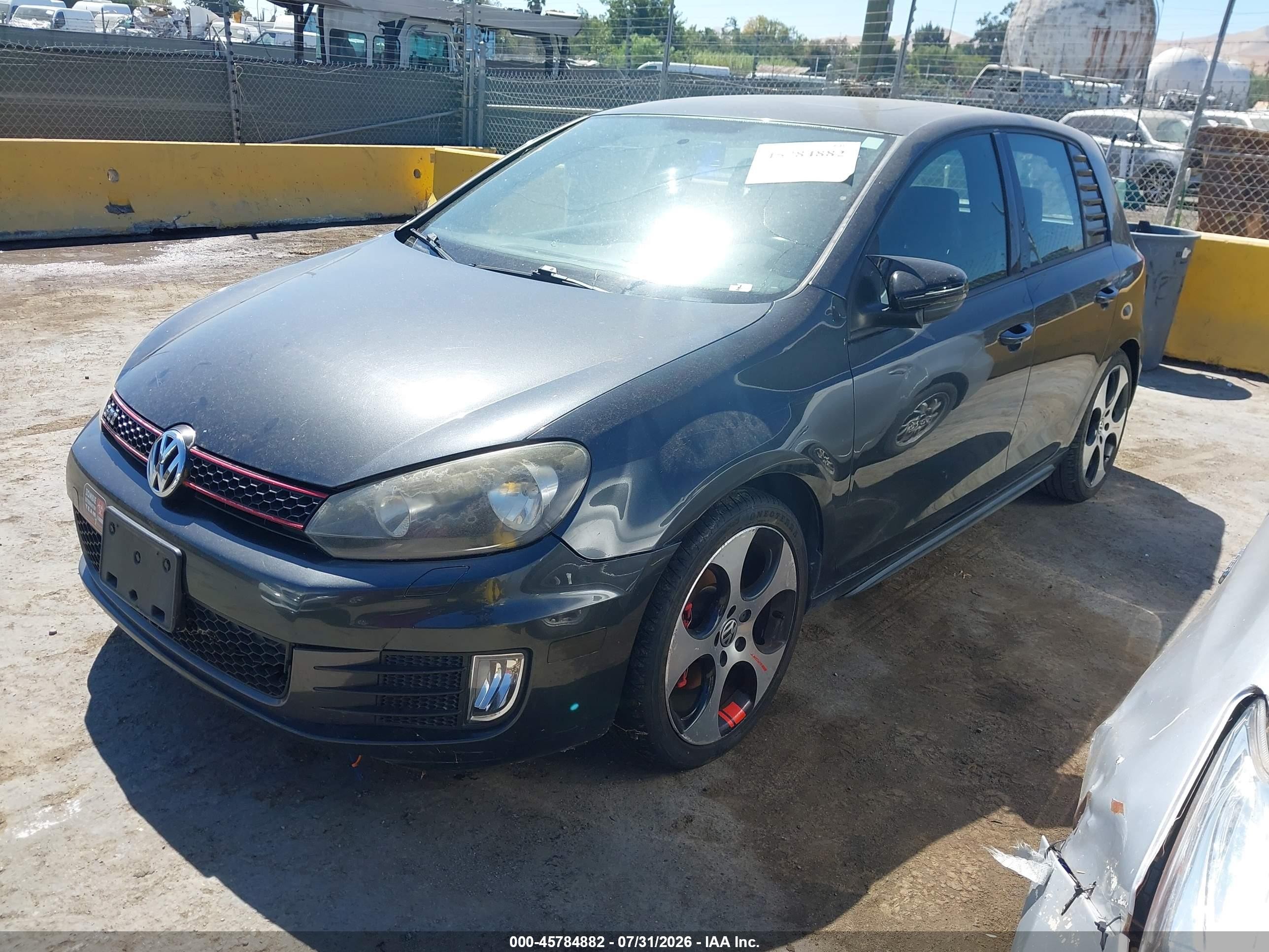 2012 Volkswagen Gti 4-door Gray vin: WVWHD7AJ3CW015892