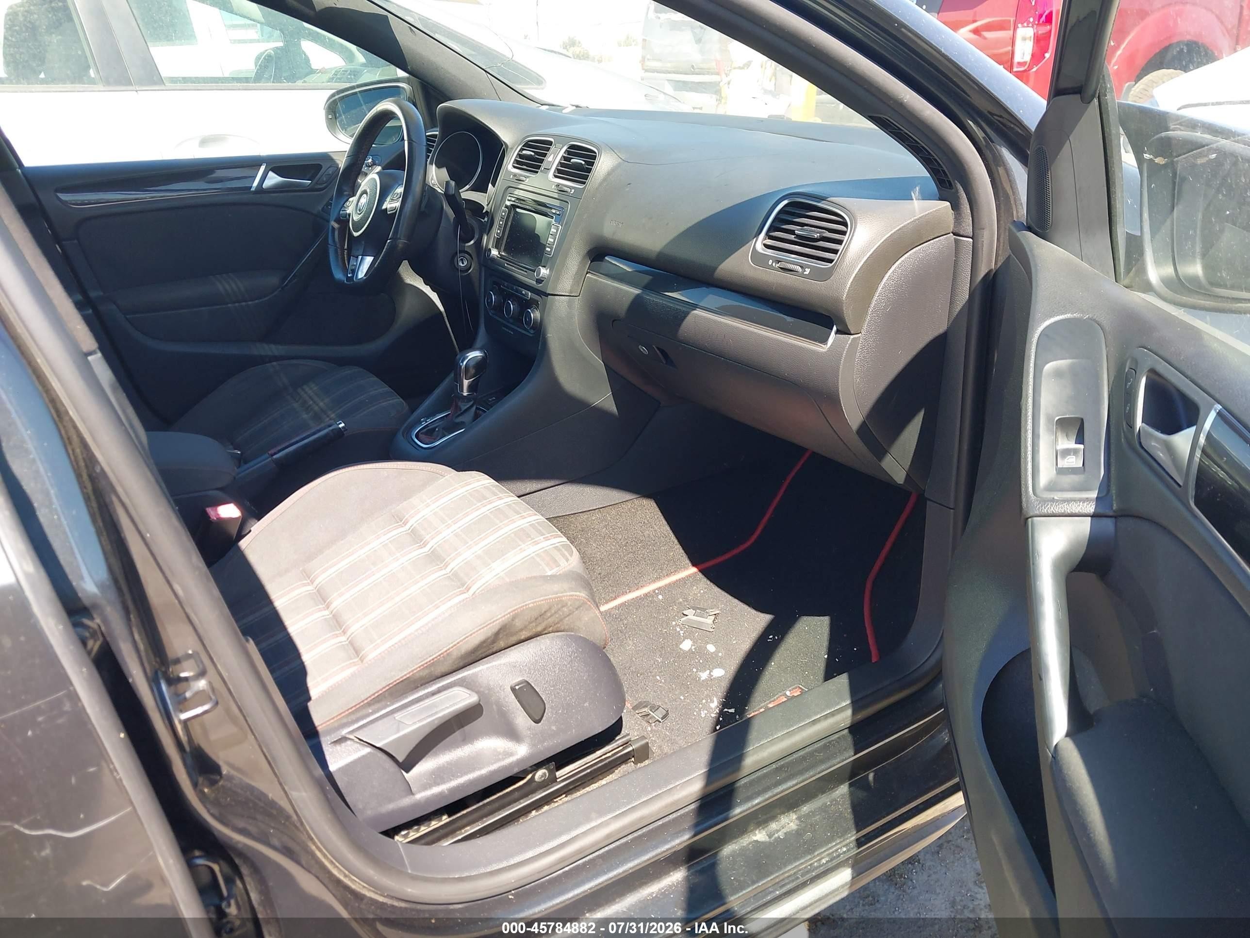 2012 Volkswagen Gti 4-door Gray vin: WVWHD7AJ3CW015892