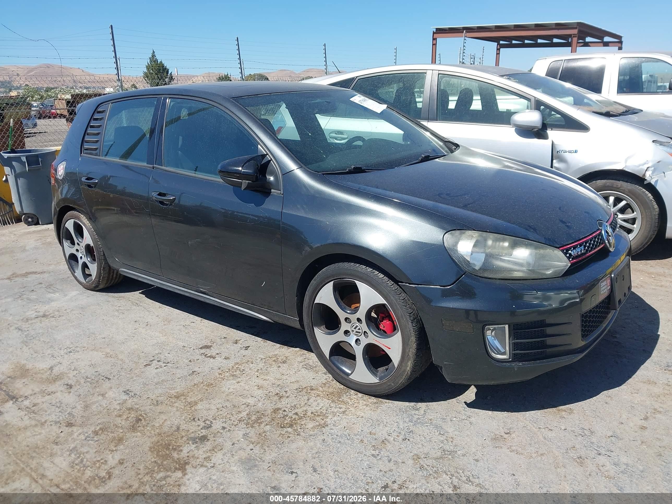 2012 Volkswagen Gti 4-door Gray vin: WVWHD7AJ3CW015892