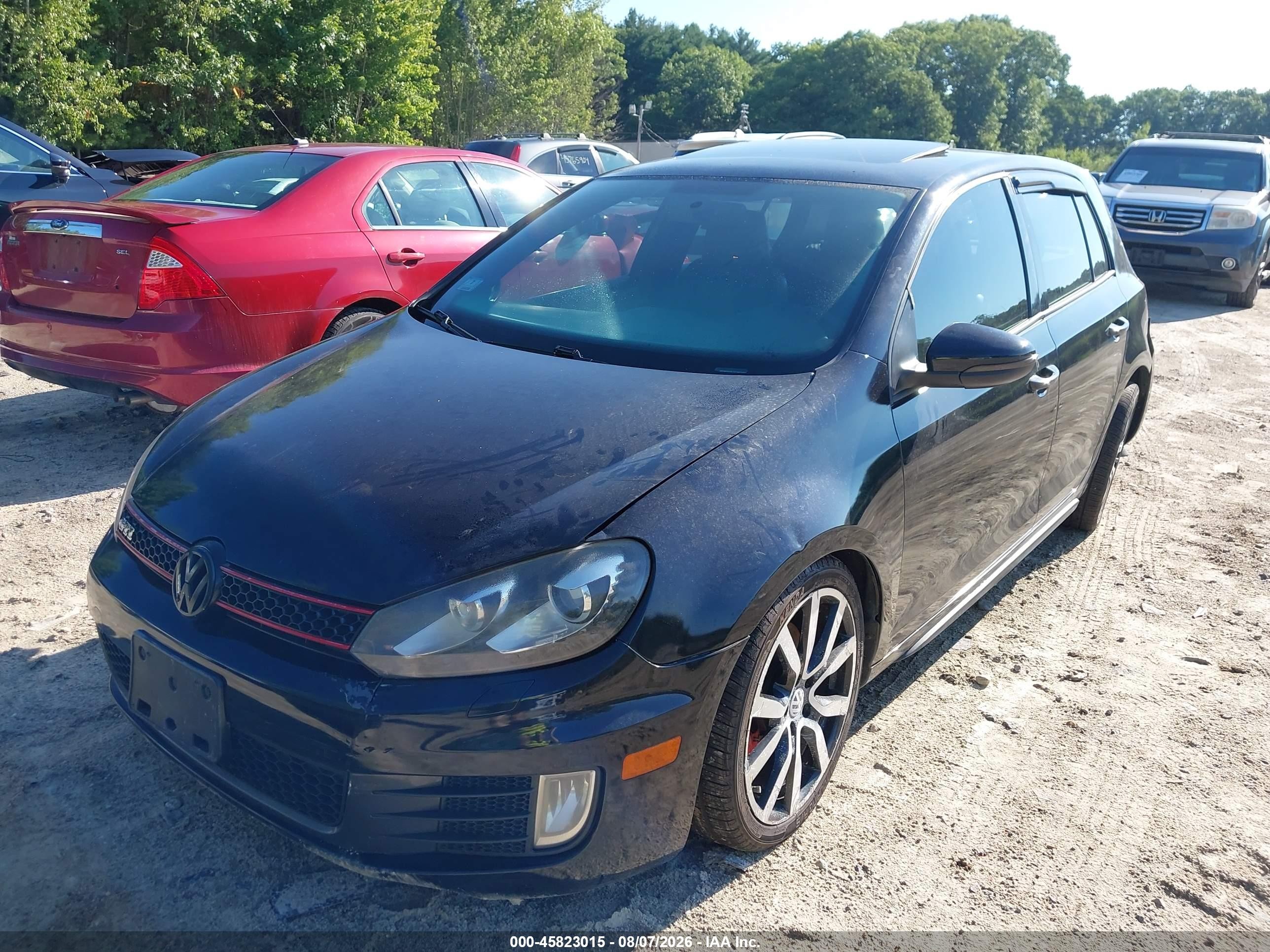 2012 Volkswagen Gti 4-door Autobahn Черный vin: WVWHD7AJ3CW036967