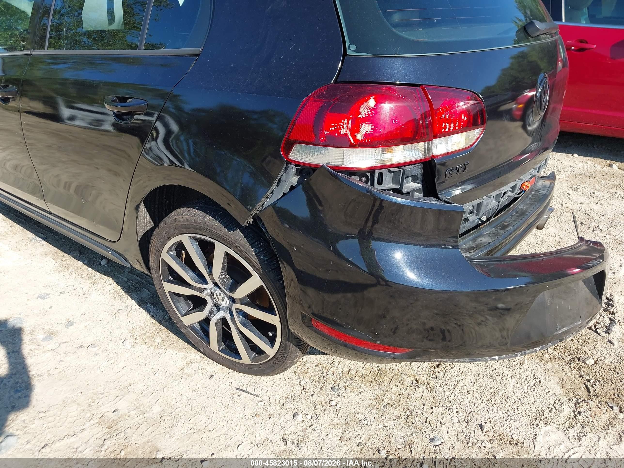 2012 Volkswagen Gti 4-door Autobahn Черный vin: WVWHD7AJ3CW036967