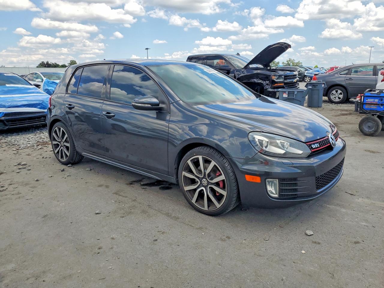 2011 Volkswagen Gti Gray vin: WVWHD7AJ3CW098451