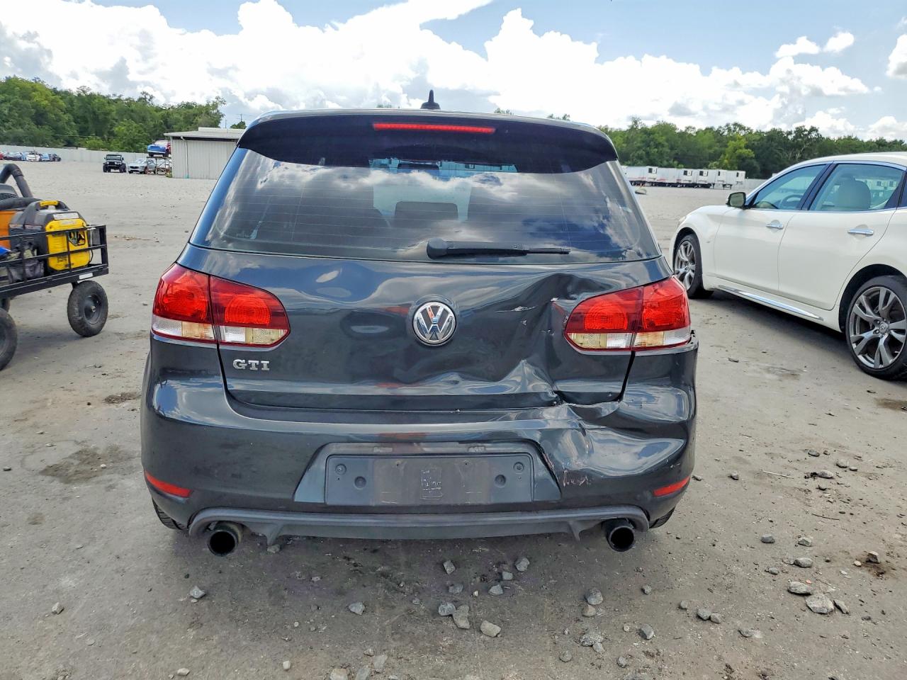 2011 Volkswagen Gti Gray vin: WVWHD7AJ3CW098451