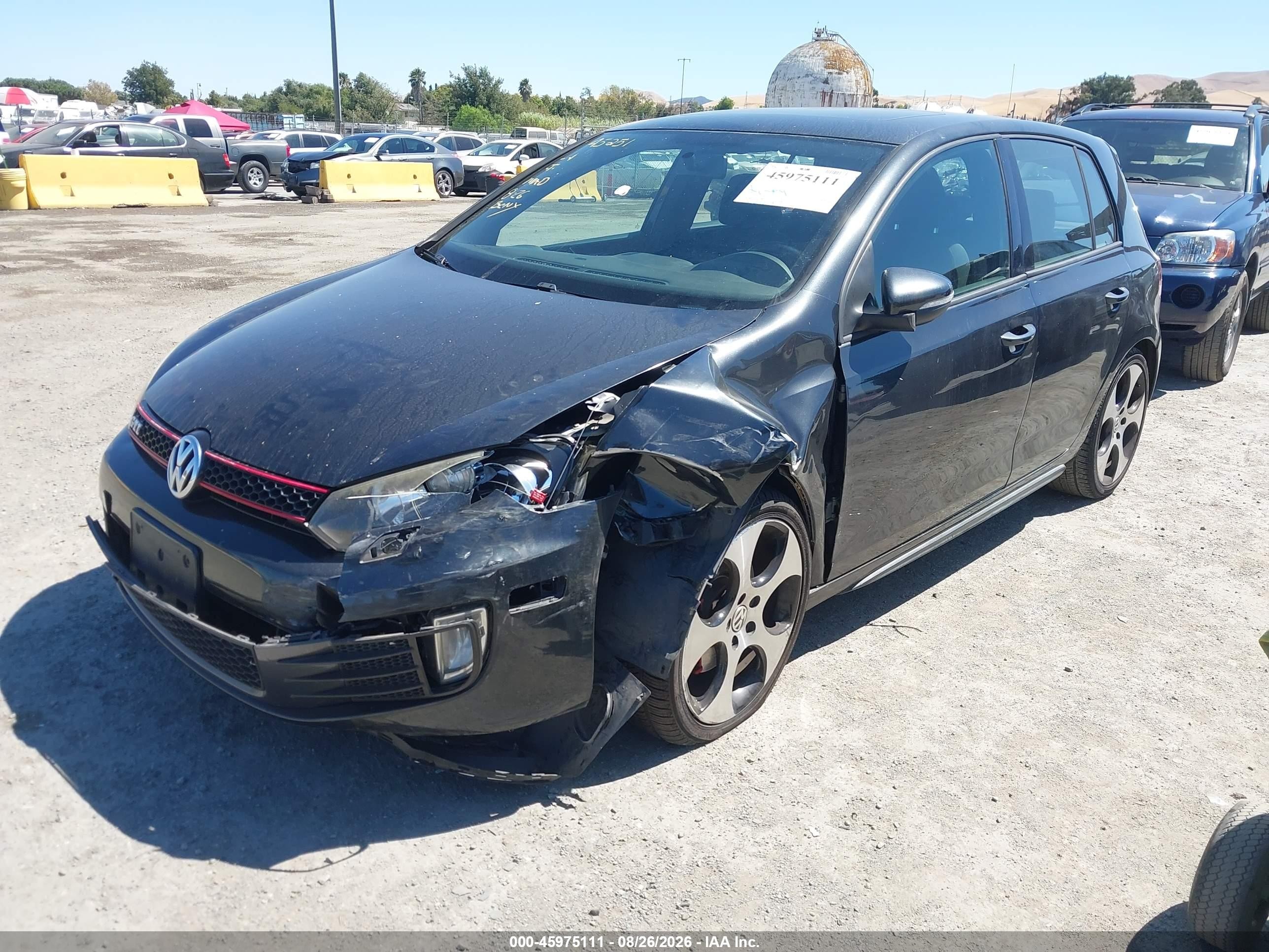 2012 Volkswagen Gti 4-door Gray vin: WVWHD7AJ3CW158003