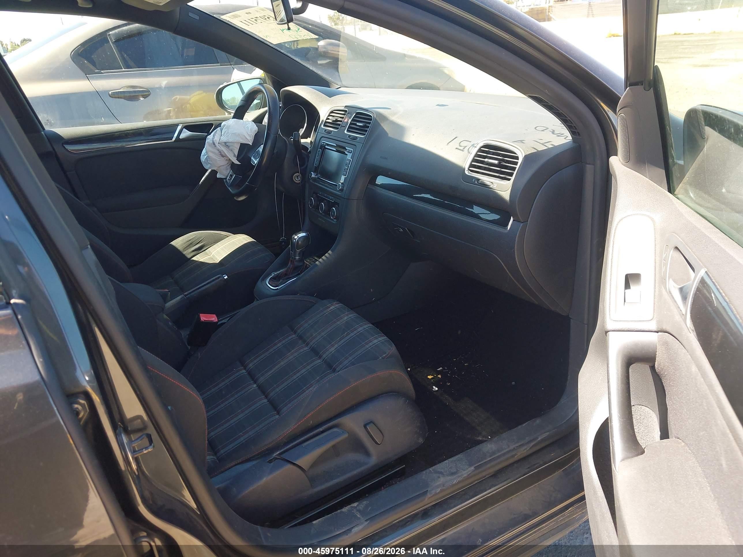 2012 Volkswagen Gti 4-door Gray vin: WVWHD7AJ3CW158003