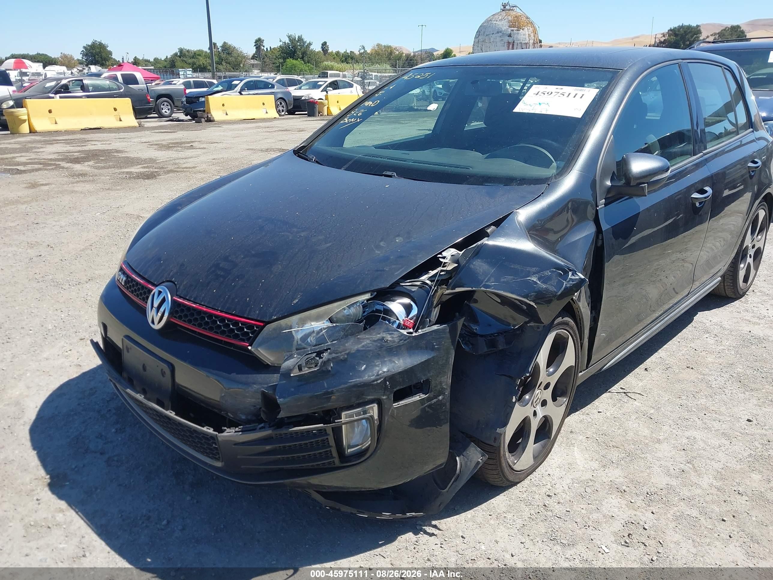 2012 Volkswagen Gti 4-door Gray vin: WVWHD7AJ3CW158003