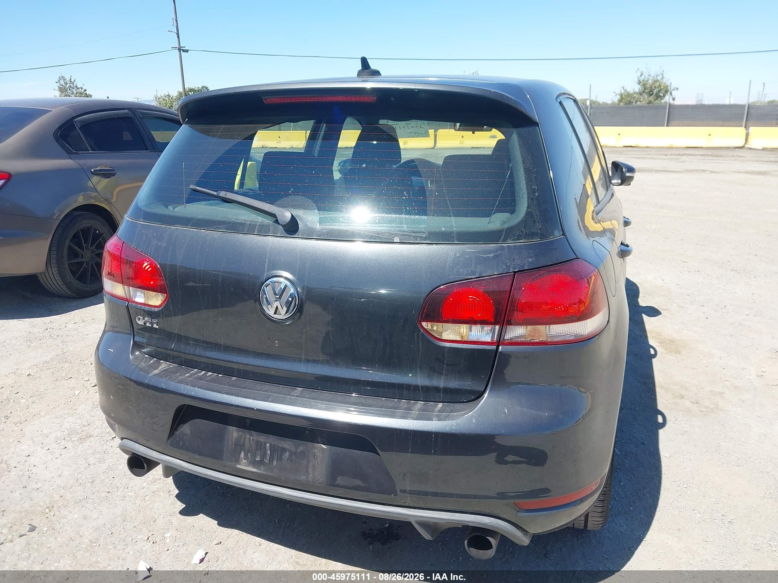 2012 Volkswagen Gti 4-door Gray vin: WVWHD7AJ3CW158003