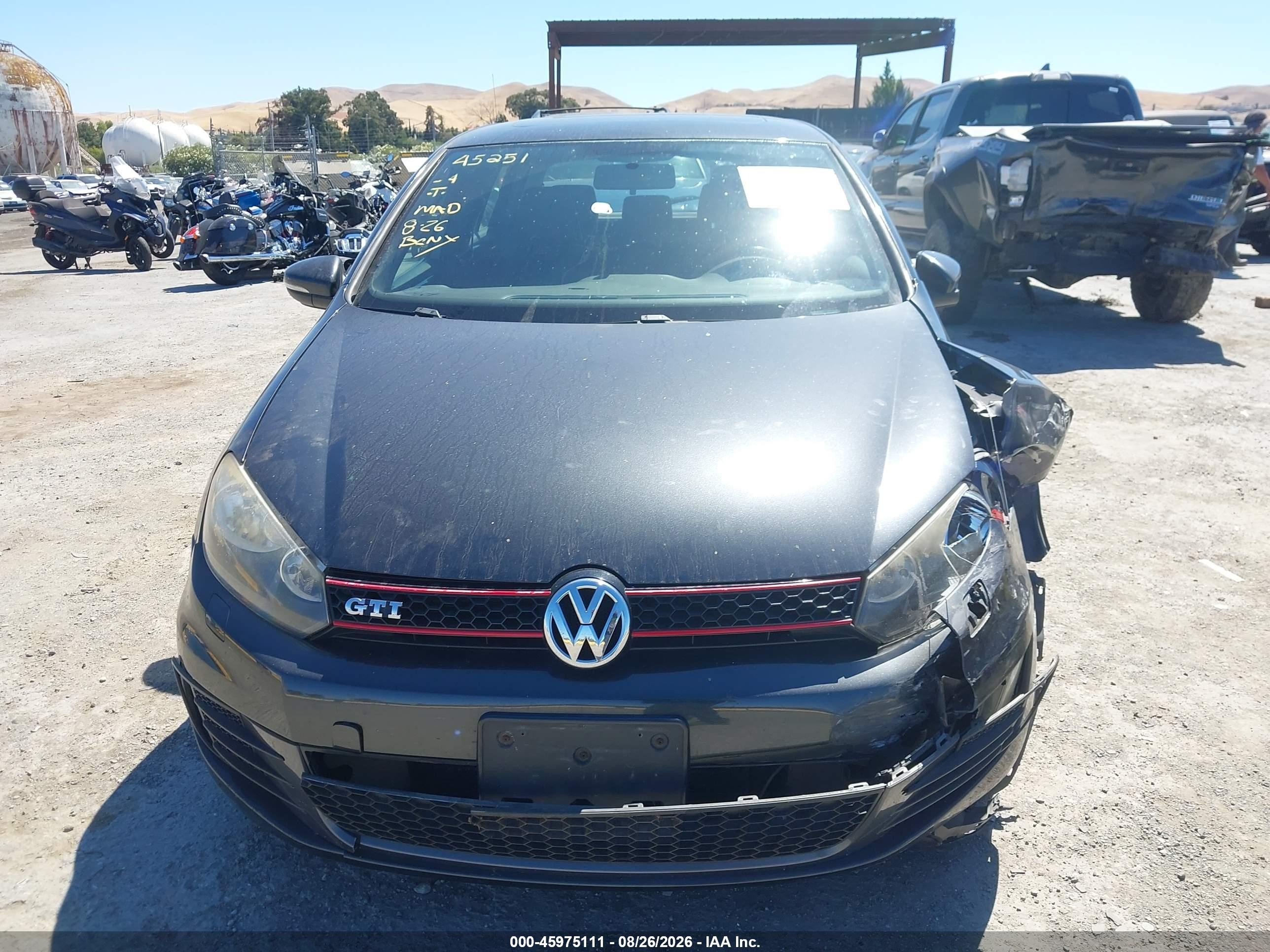 2012 Volkswagen Gti 4-door Gray vin: WVWHD7AJ3CW158003