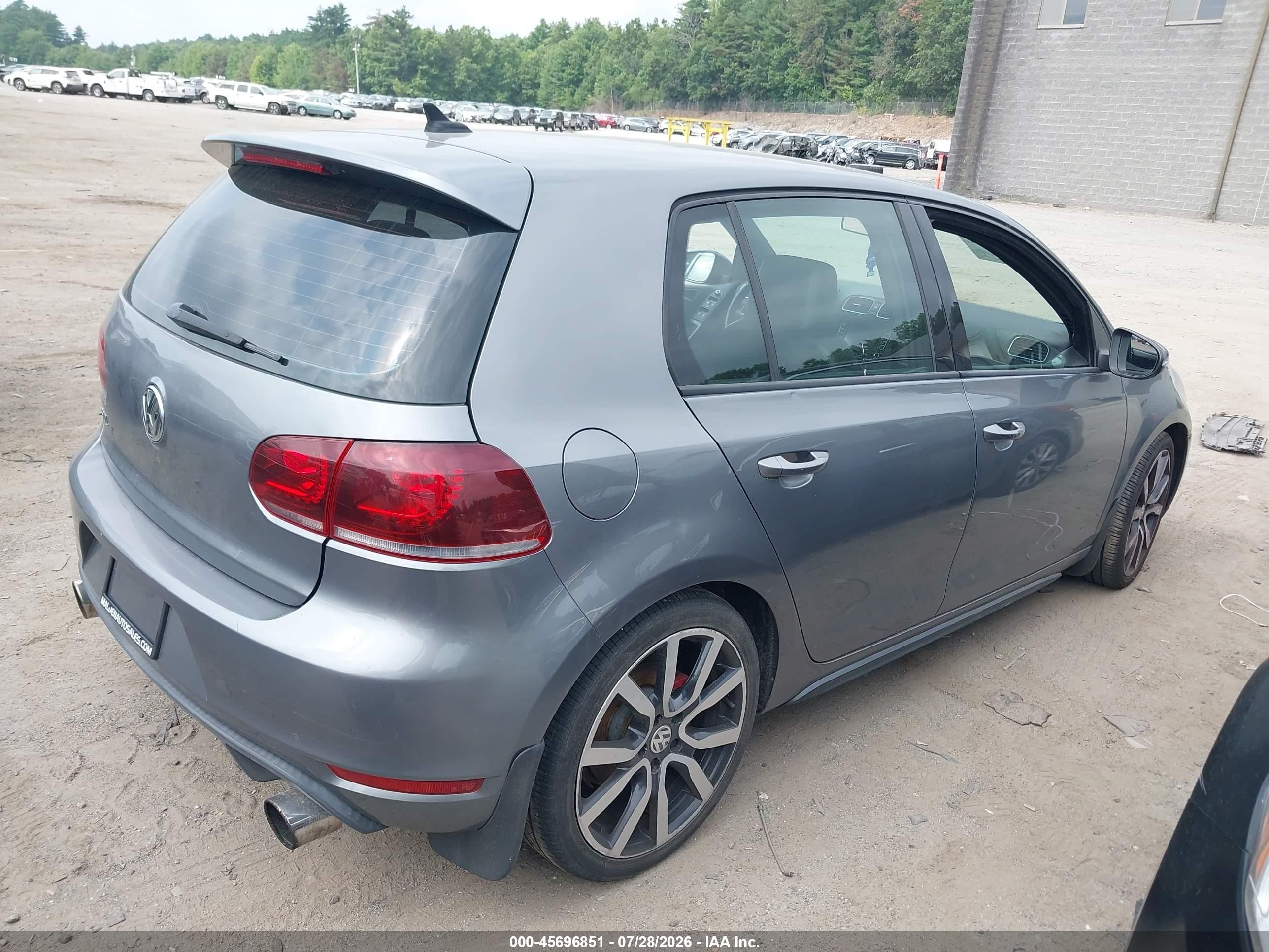 2013 Volkswagen Gti 4-door Autobahn Gray vin: WVWHD7AJ3DW088584