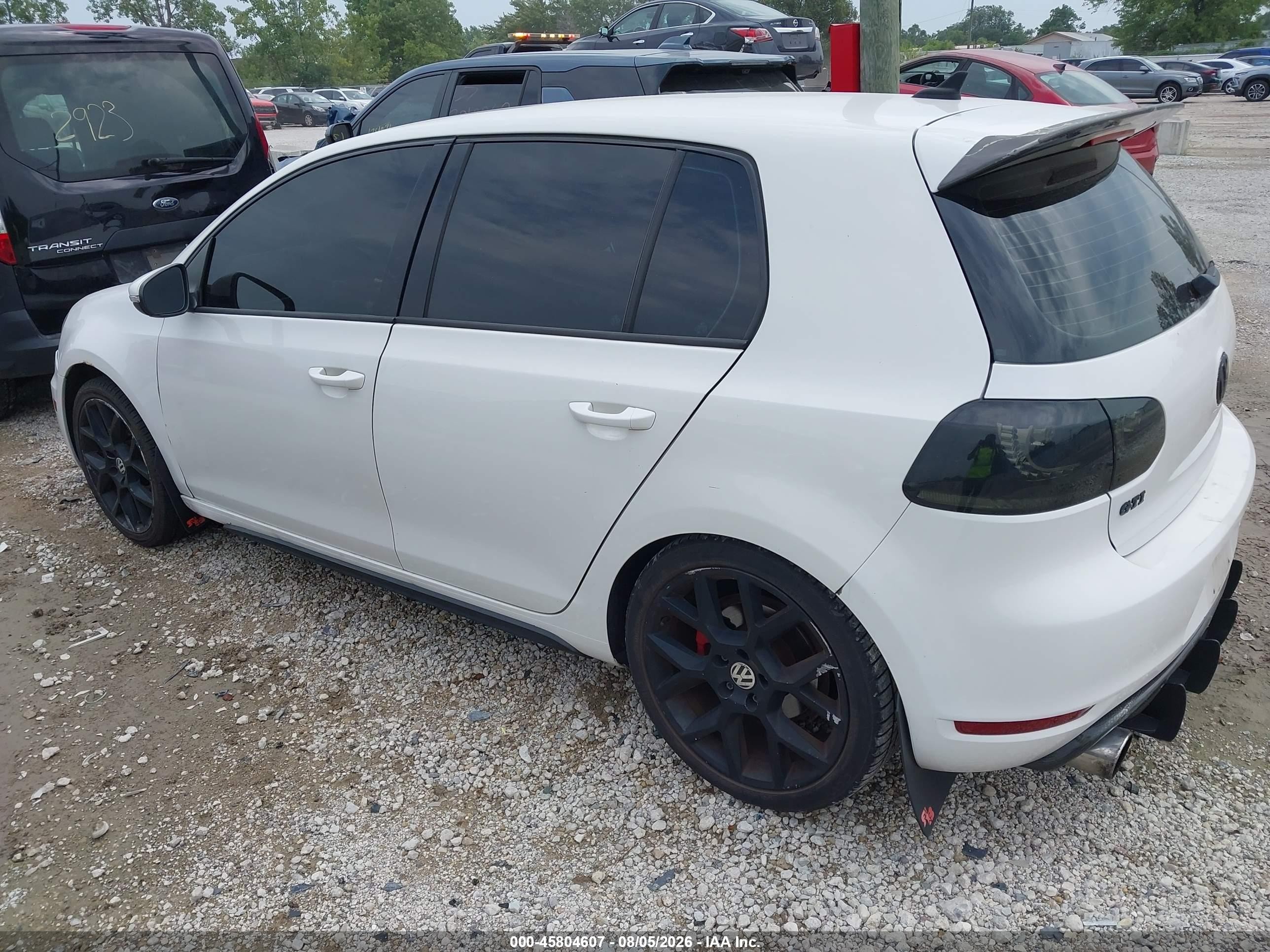2013 Volkswagen Gti Drivers Edition White vin: WVWHD7AJ3DW130168