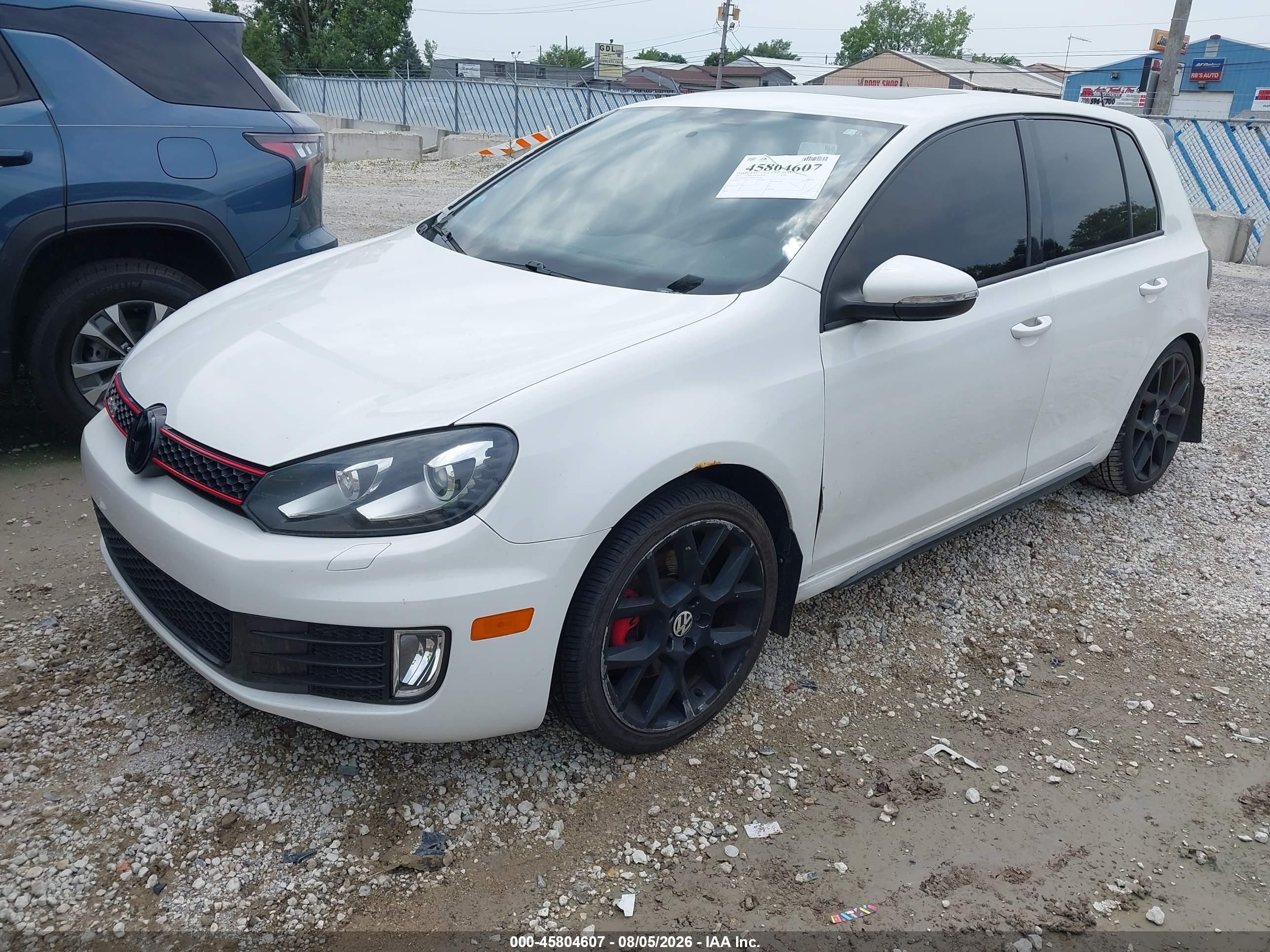 2013 Volkswagen Gti Drivers Edition White vin: WVWHD7AJ3DW130168