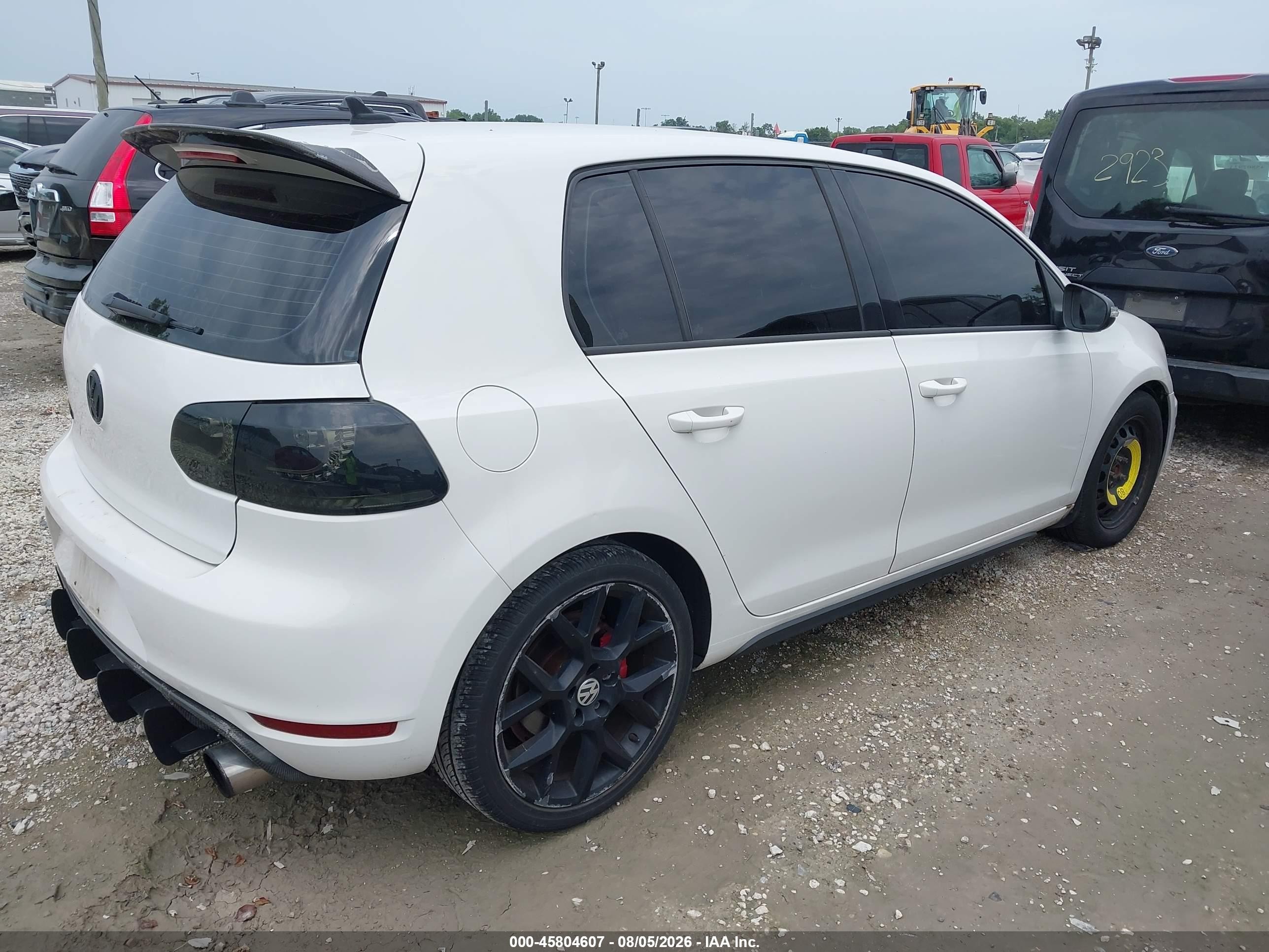 2013 Volkswagen Gti Drivers Edition White vin: WVWHD7AJ3DW130168