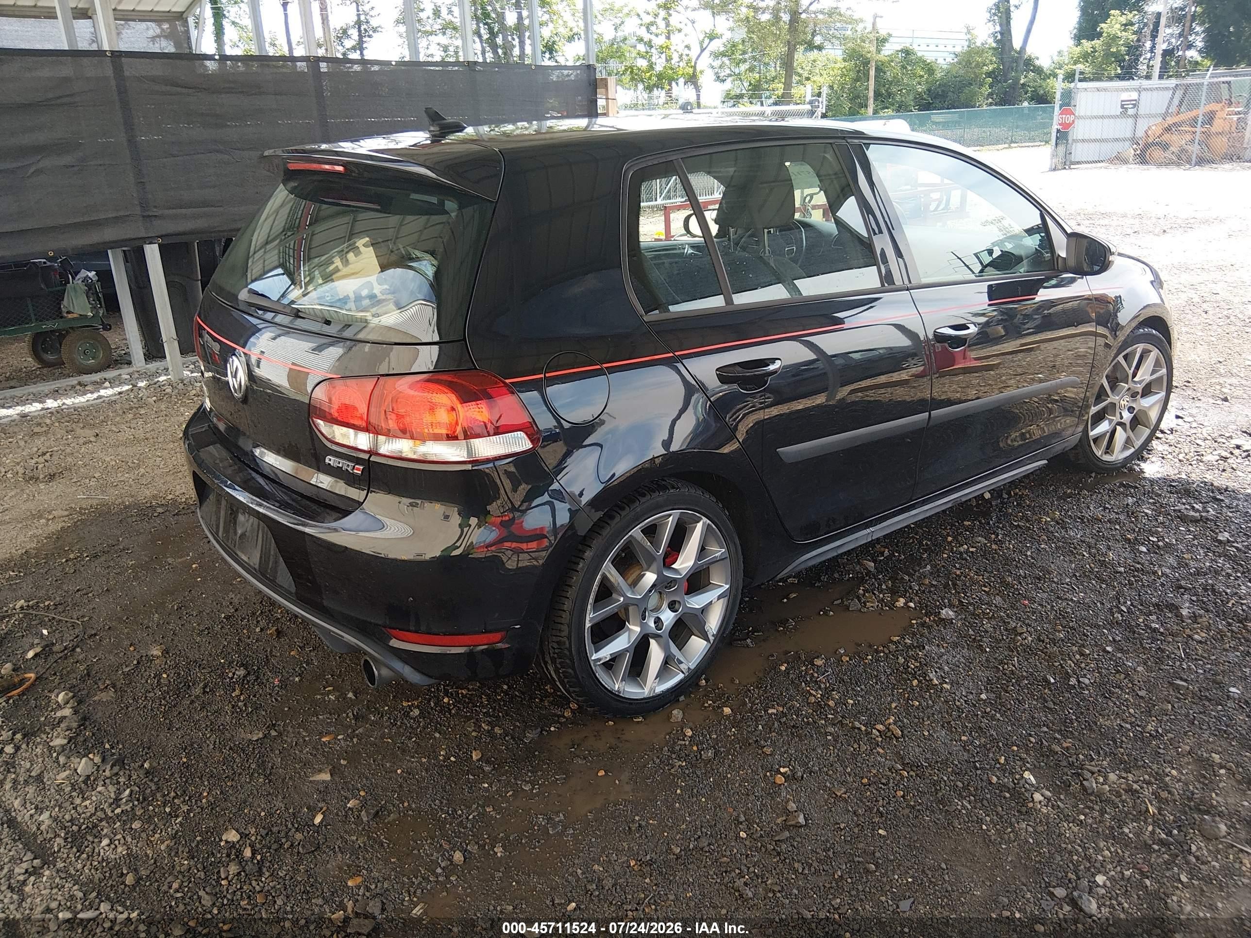 2013 Volkswagen Gti Wolfsburg Edition Black vin: WVWHD7AJ3DW139839