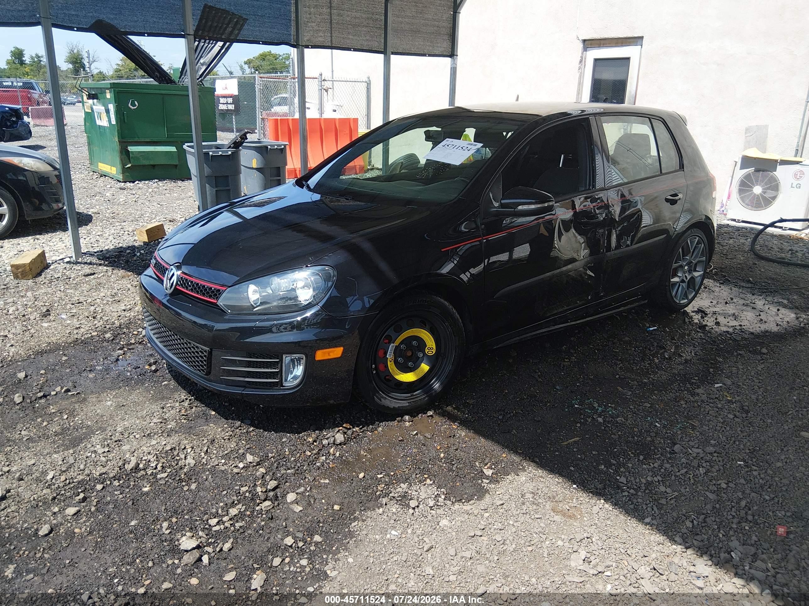 2013 Volkswagen Gti Wolfsburg Edition Black vin: WVWHD7AJ3DW139839