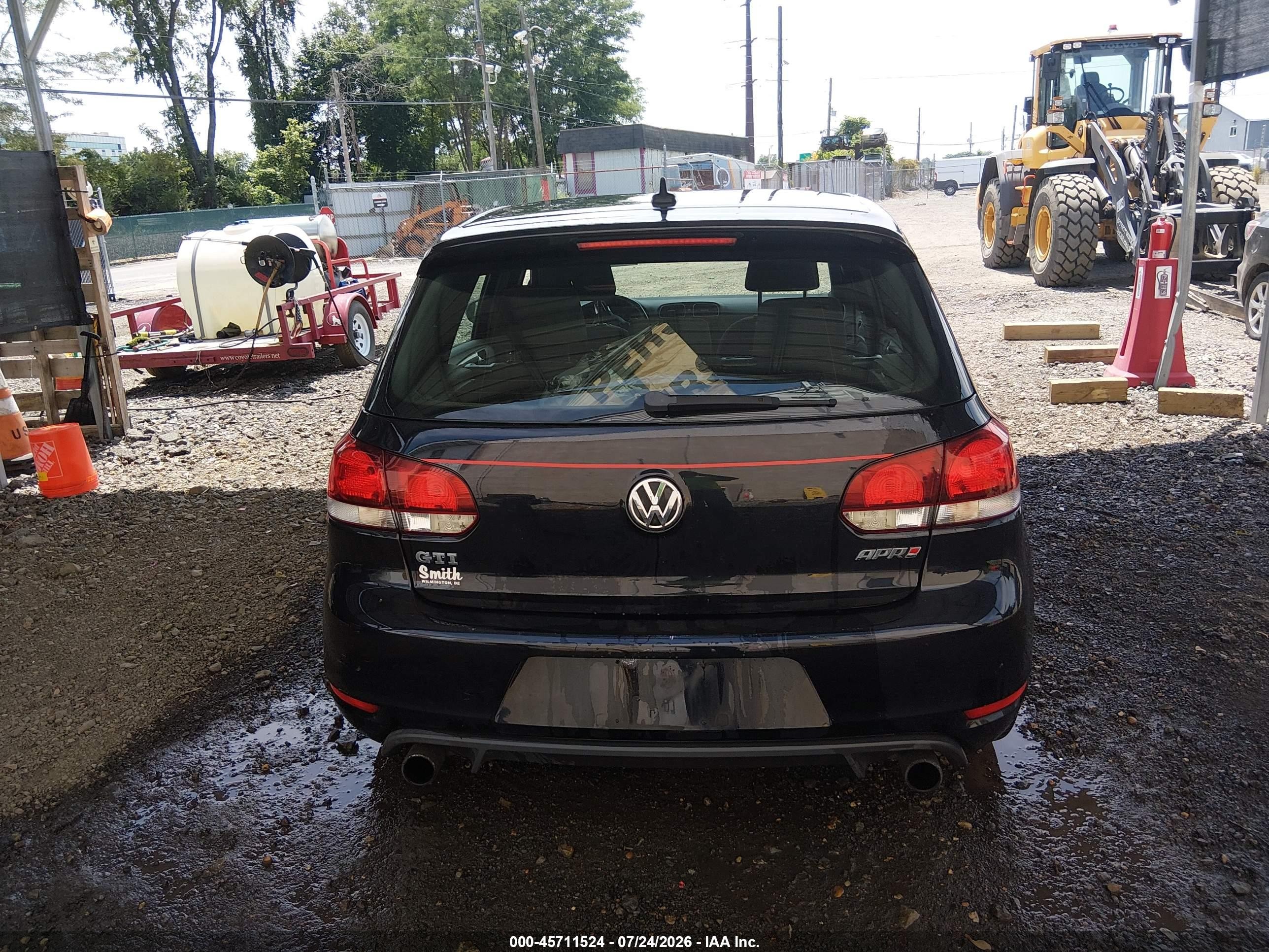 2013 Volkswagen Gti Wolfsburg Edition Black vin: WVWHD7AJ3DW139839