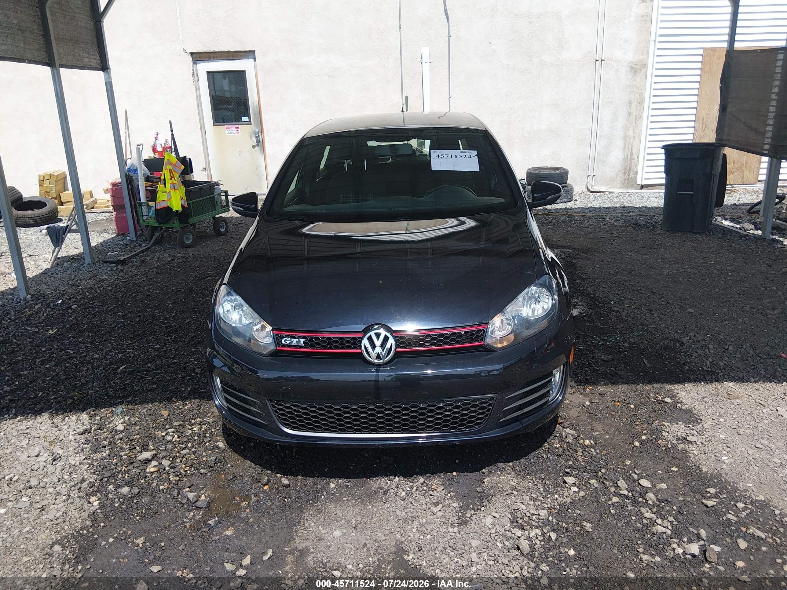 2013 Volkswagen Gti Wolfsburg Edition Black vin: WVWHD7AJ3DW139839