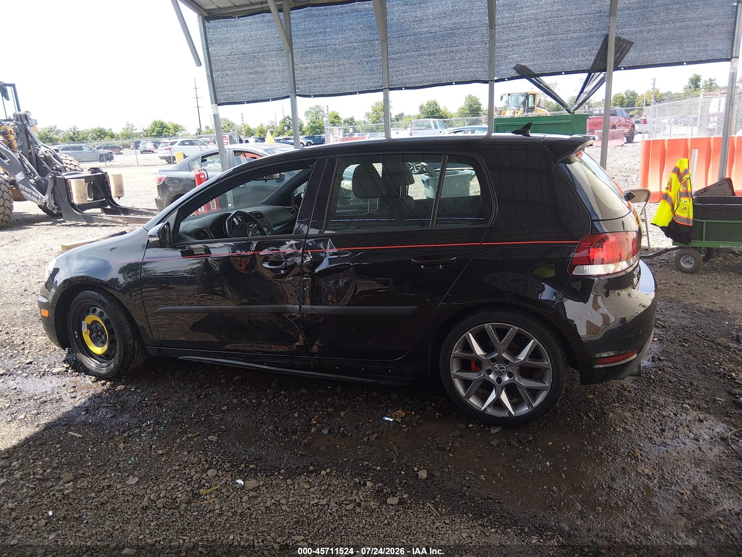 2013 Volkswagen Gti Wolfsburg Edition Black vin: WVWHD7AJ3DW139839