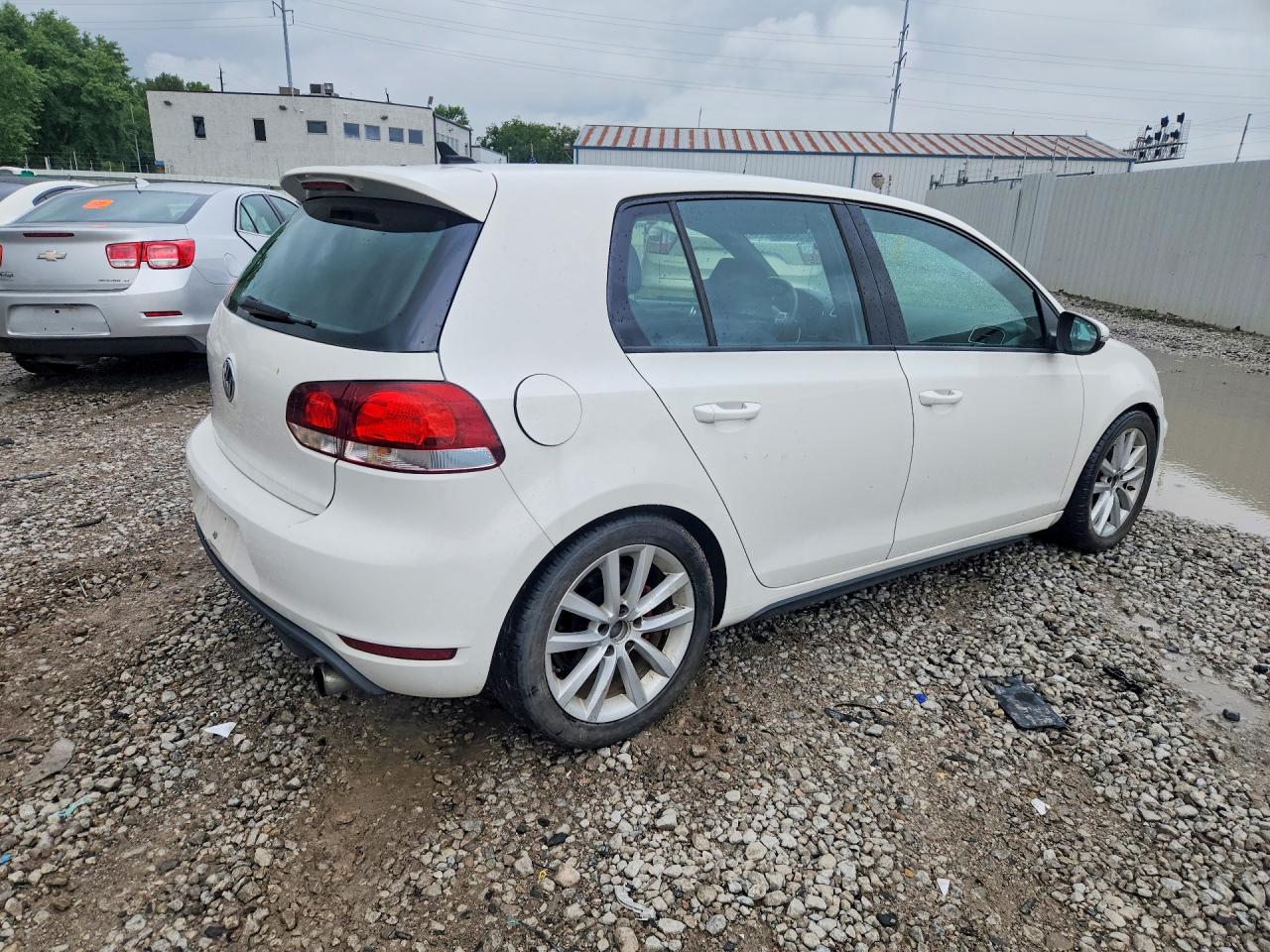 2014 Volkswagen Gti White vin: WVWHD7AJ3EW007410