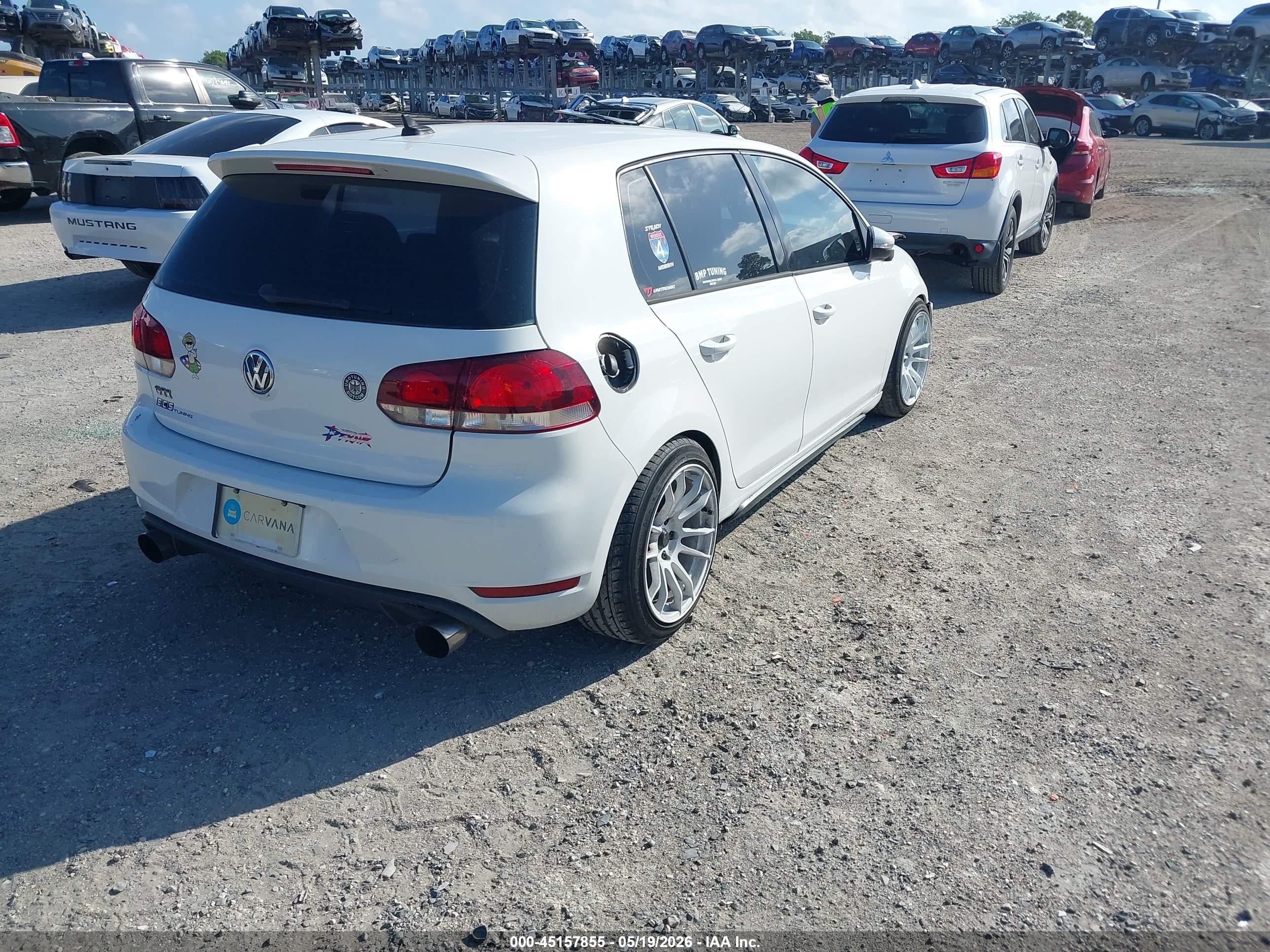 2014 Volkswagen Gti Wolfsburg Edition White vin: WVWHD7AJ3EW008797