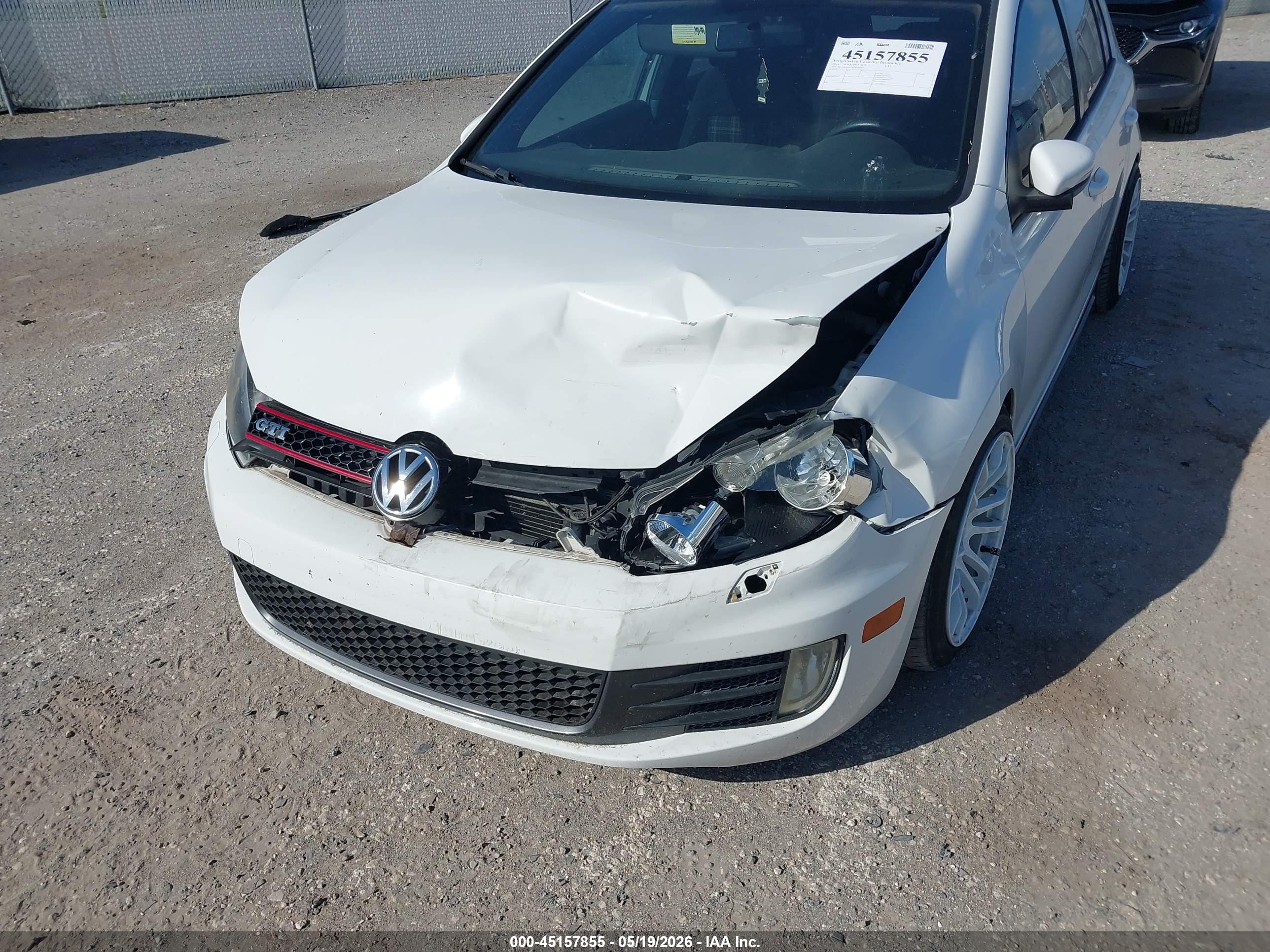 2014 Volkswagen Gti Wolfsburg Edition White vin: WVWHD7AJ3EW008797